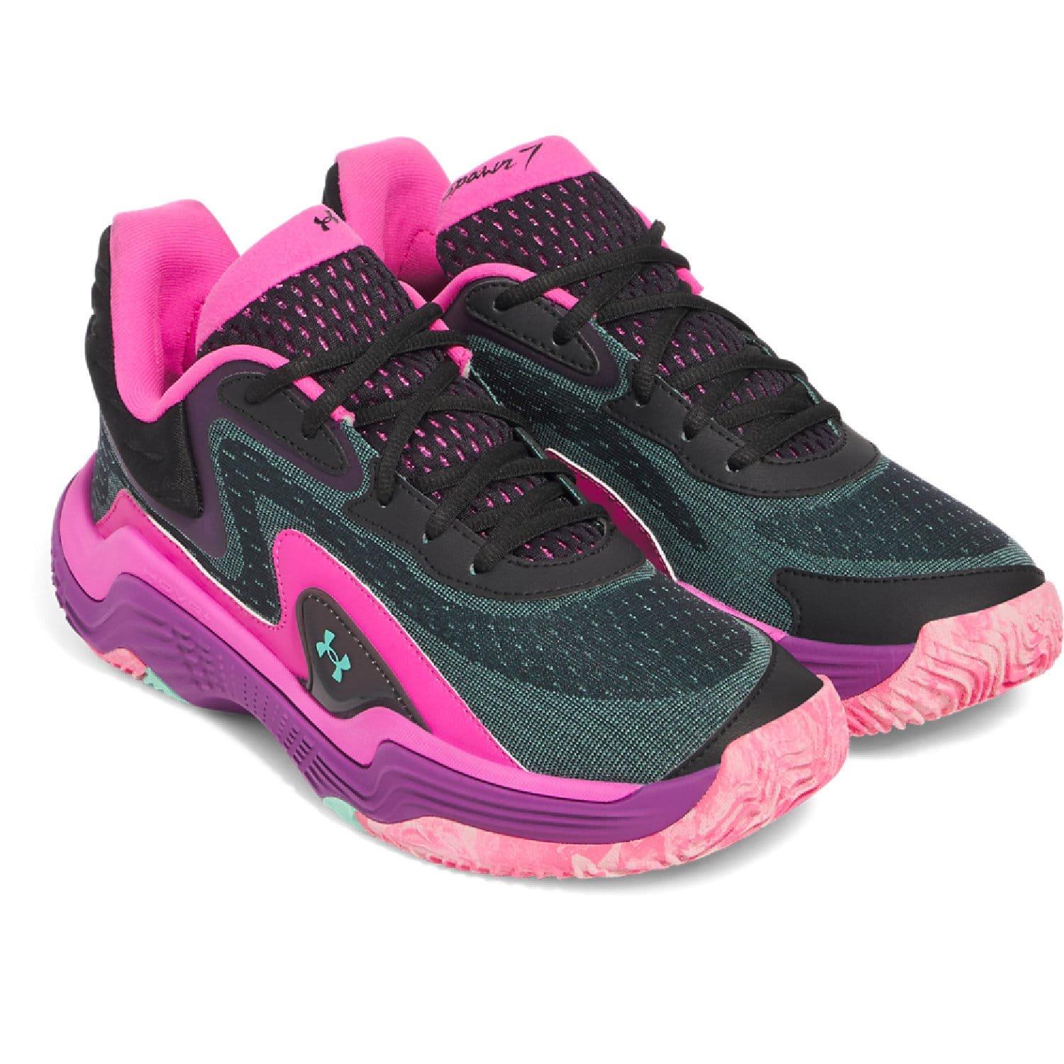 Black - Under Armour - Spawn 7 Basketball Shoes - 2