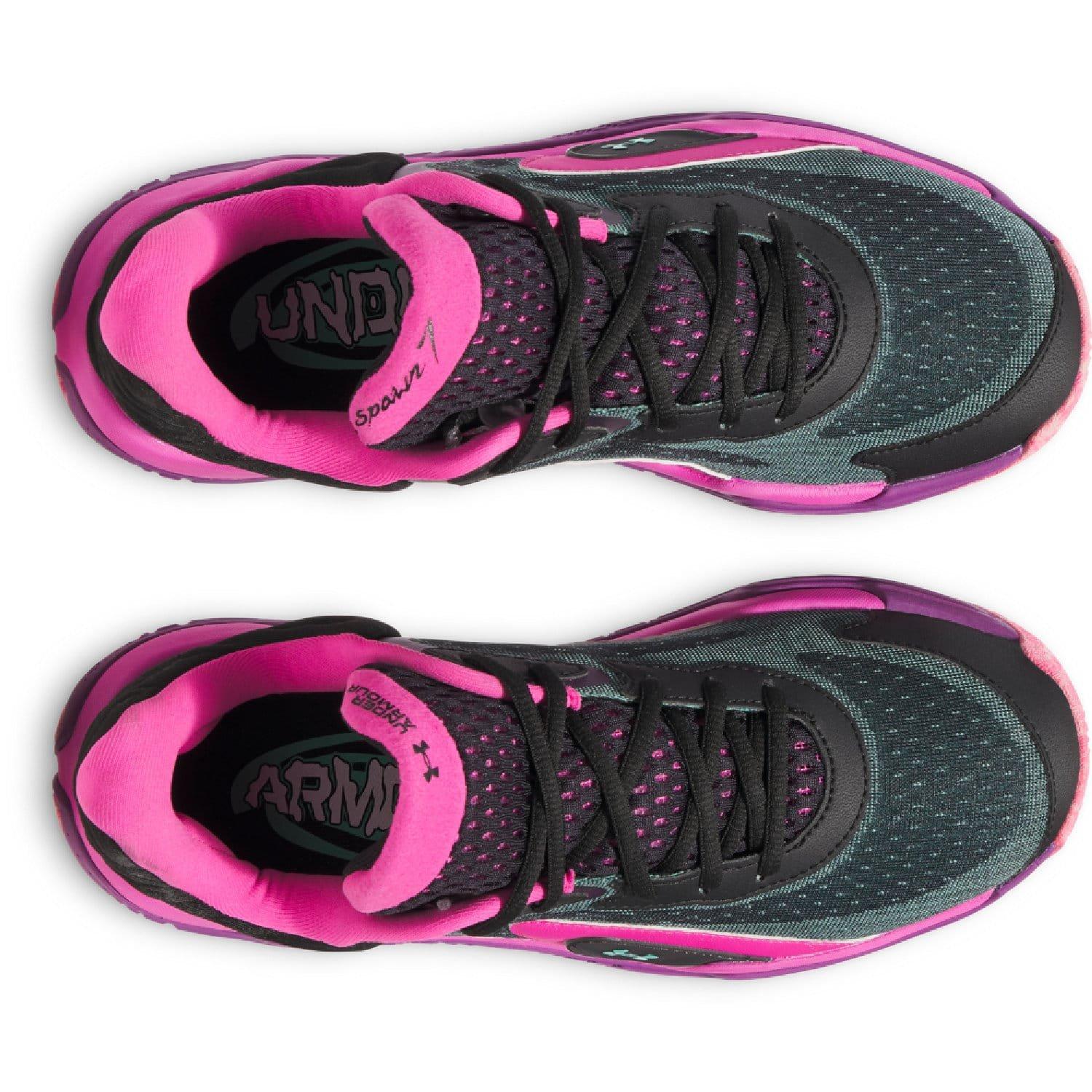 Black - Under Armour - Spawn 7 Basketball Shoes - 4