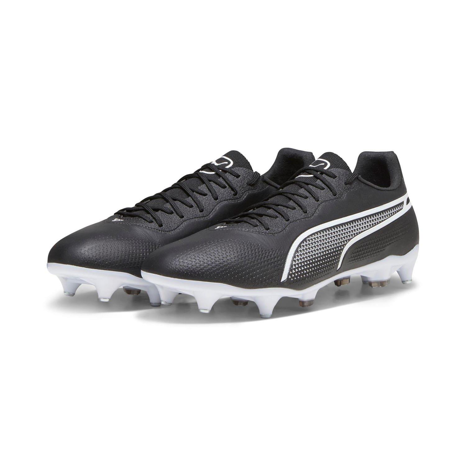 Black-White - Puma - Puma King Pro Soft Ground Football Boots Mens - 3