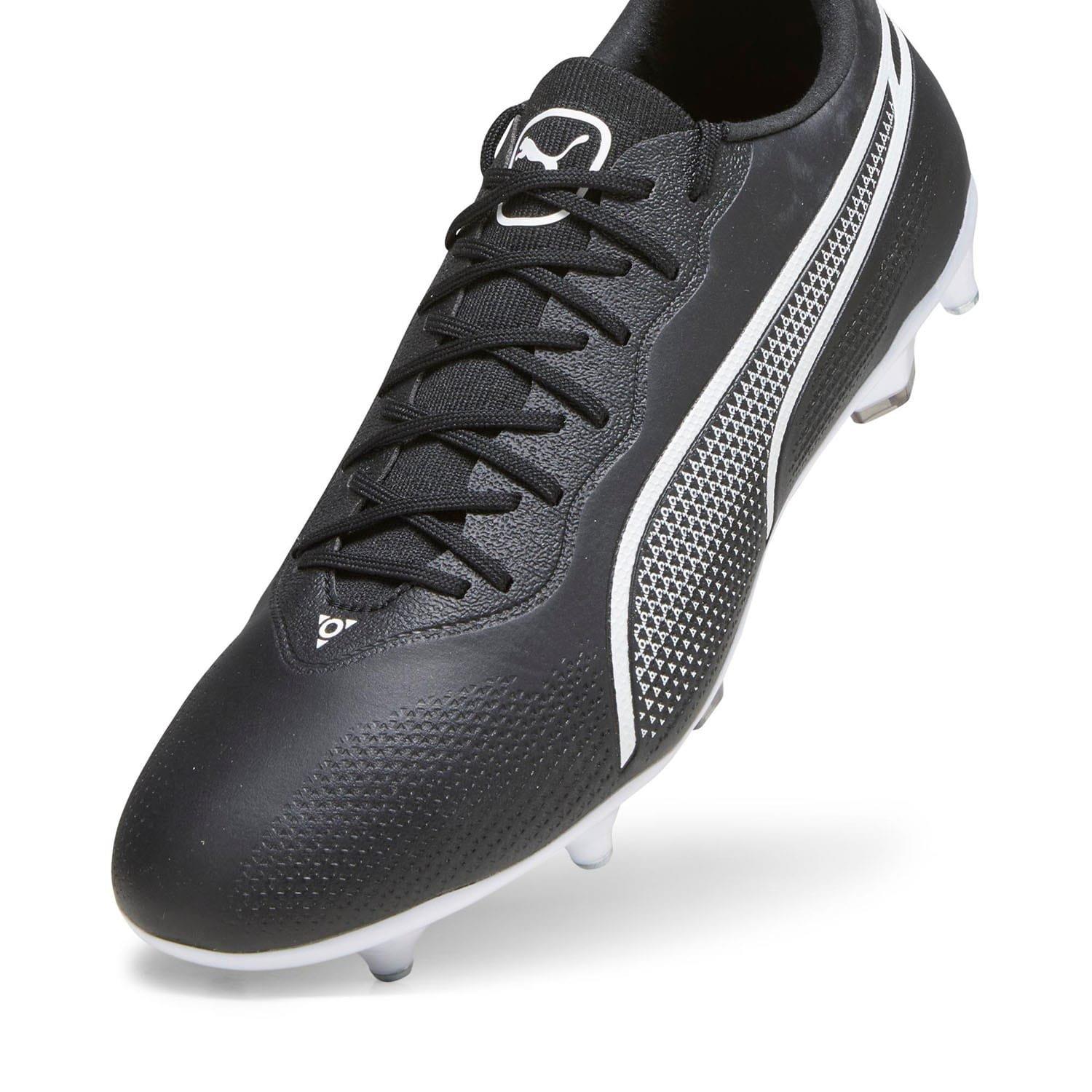 Black-White - Puma - Puma King Pro Soft Ground Football Boots Mens - 5