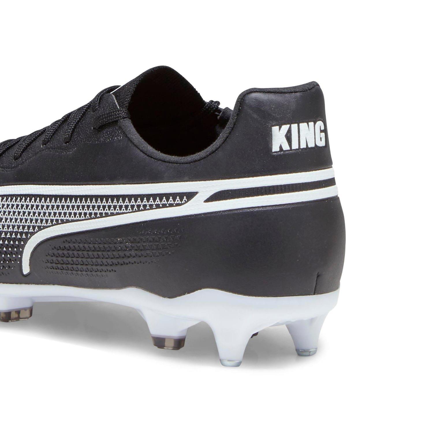 Black-White - Puma - Puma King Pro Soft Ground Football Boots Mens - 6