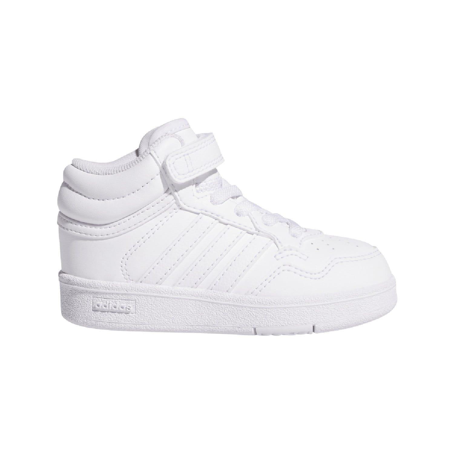 White - adidas - Hoops 4.0 Mid Trainers - 1