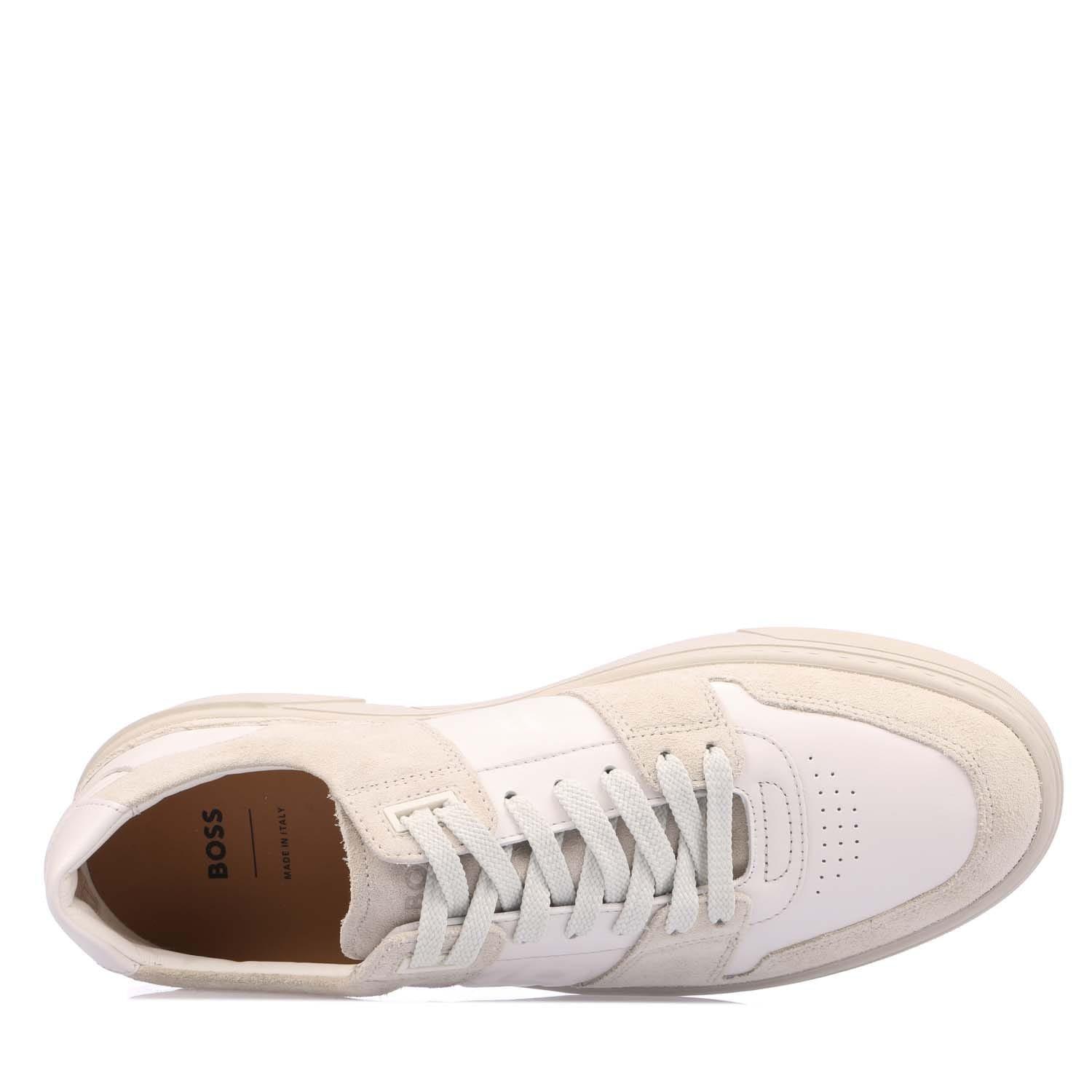 White - Boss - Gary Tennis Trainers - 4