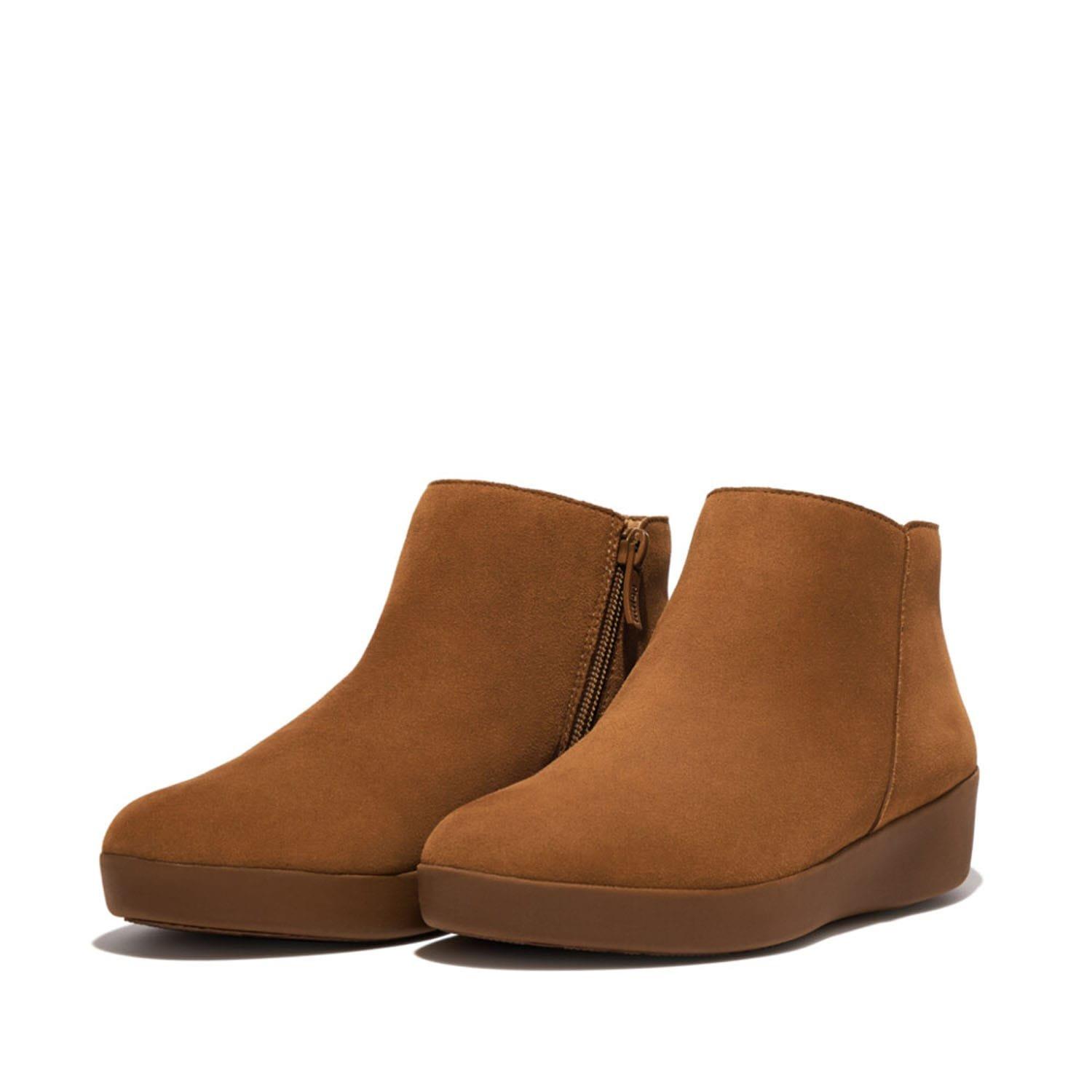 Tan - Fitflop - Sumi Suede Ankle Boots - 2