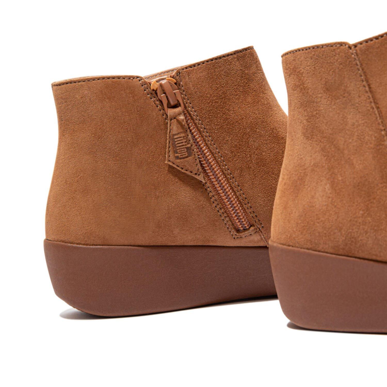 Tan - Fitflop - Sumi Suede Ankle Boots - 5