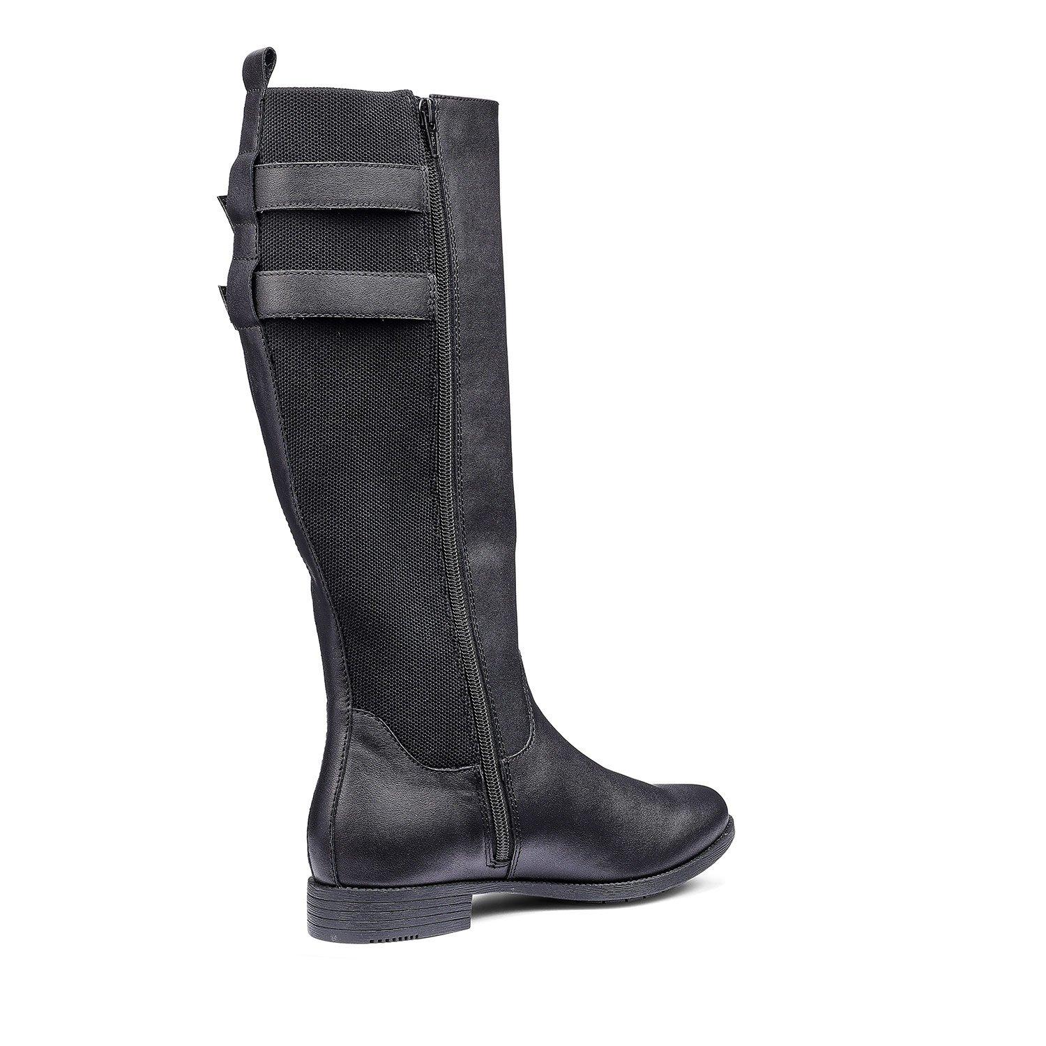 Black - Hotter - Bamburgh Tall Wide Fit Boots - 4
