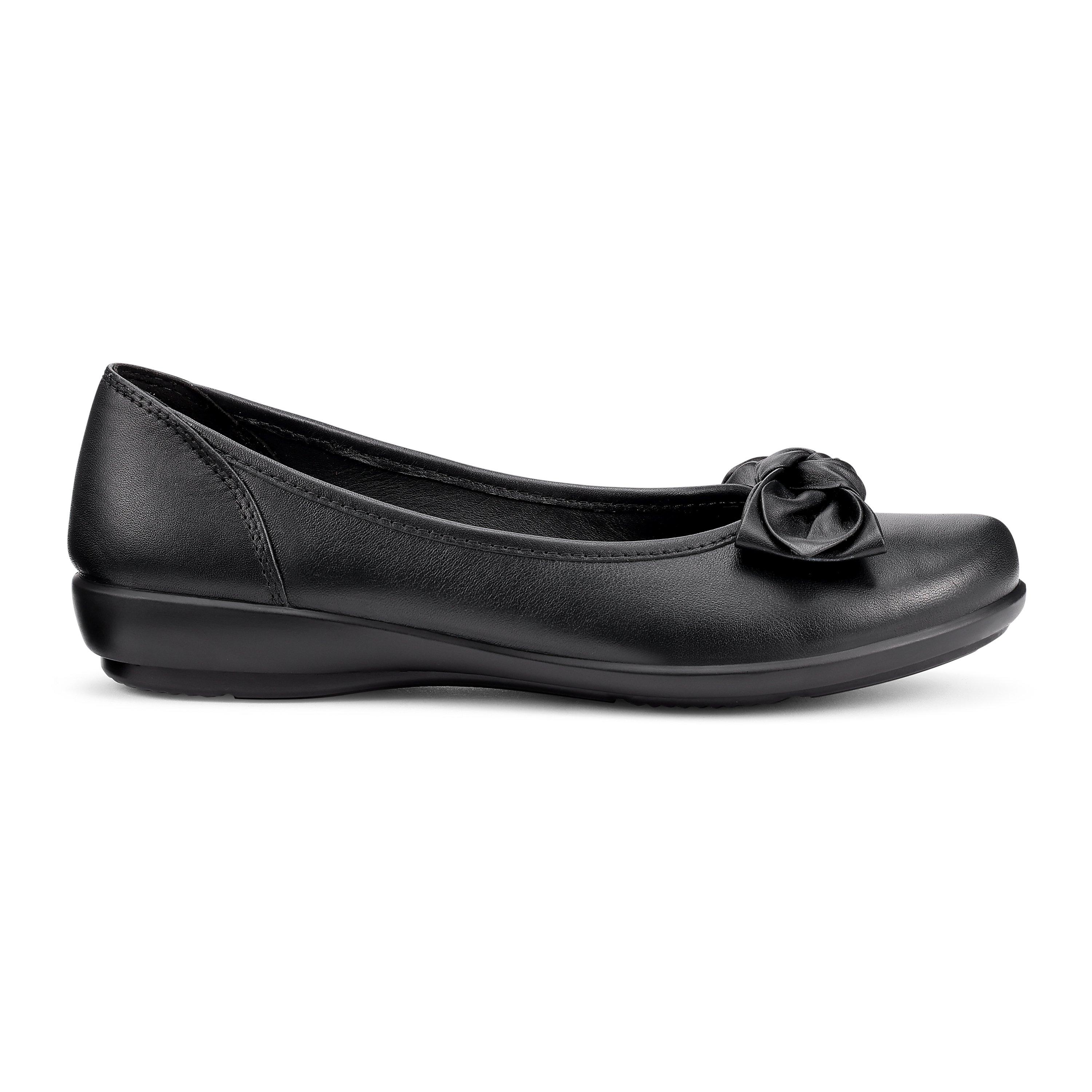 Hotter Women's Jewel Wide Fit Ballerina Pumps - Black - 5.5 (38.5)