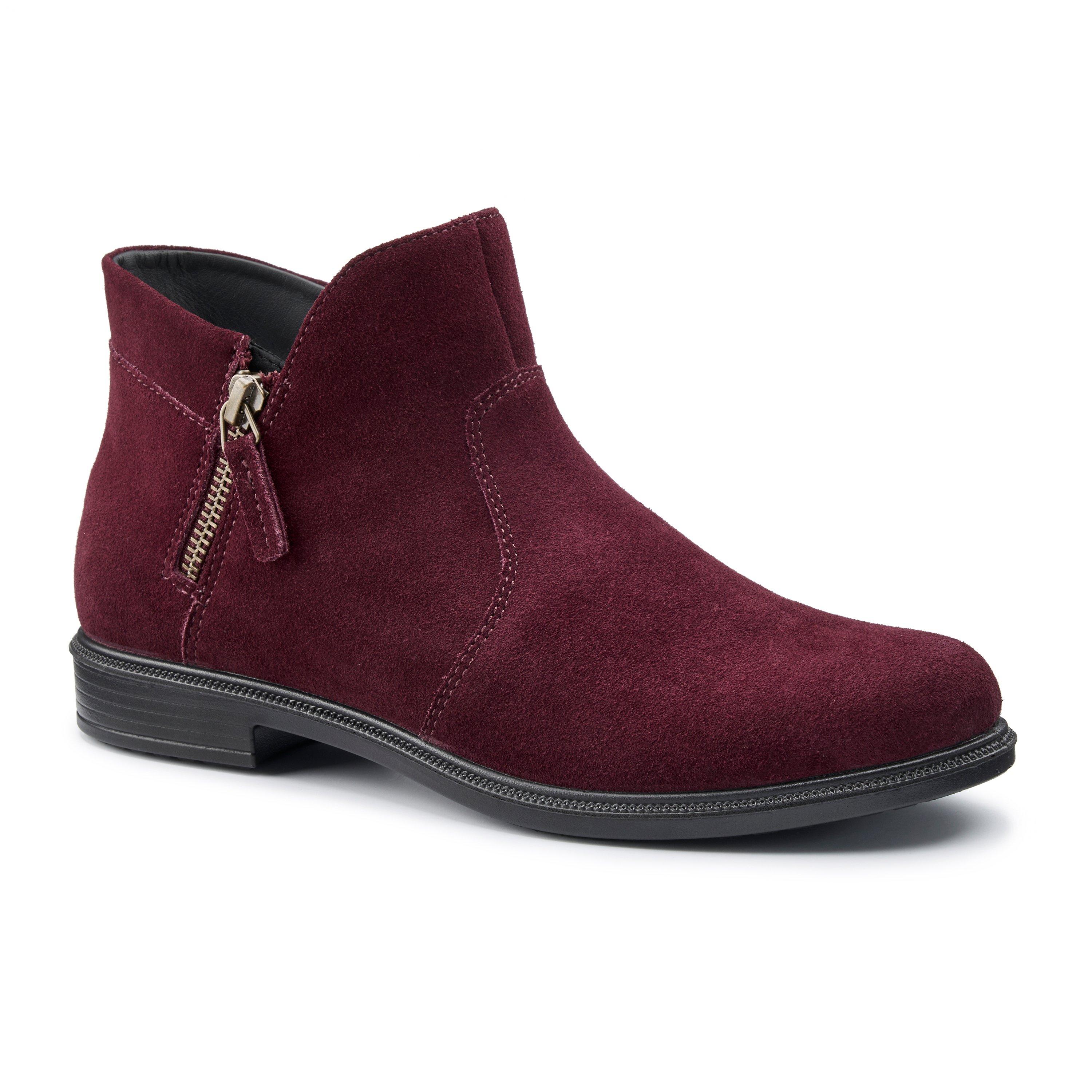 Maroon - Hotter - Ludlow Ankle Boots Wide Fit - 2