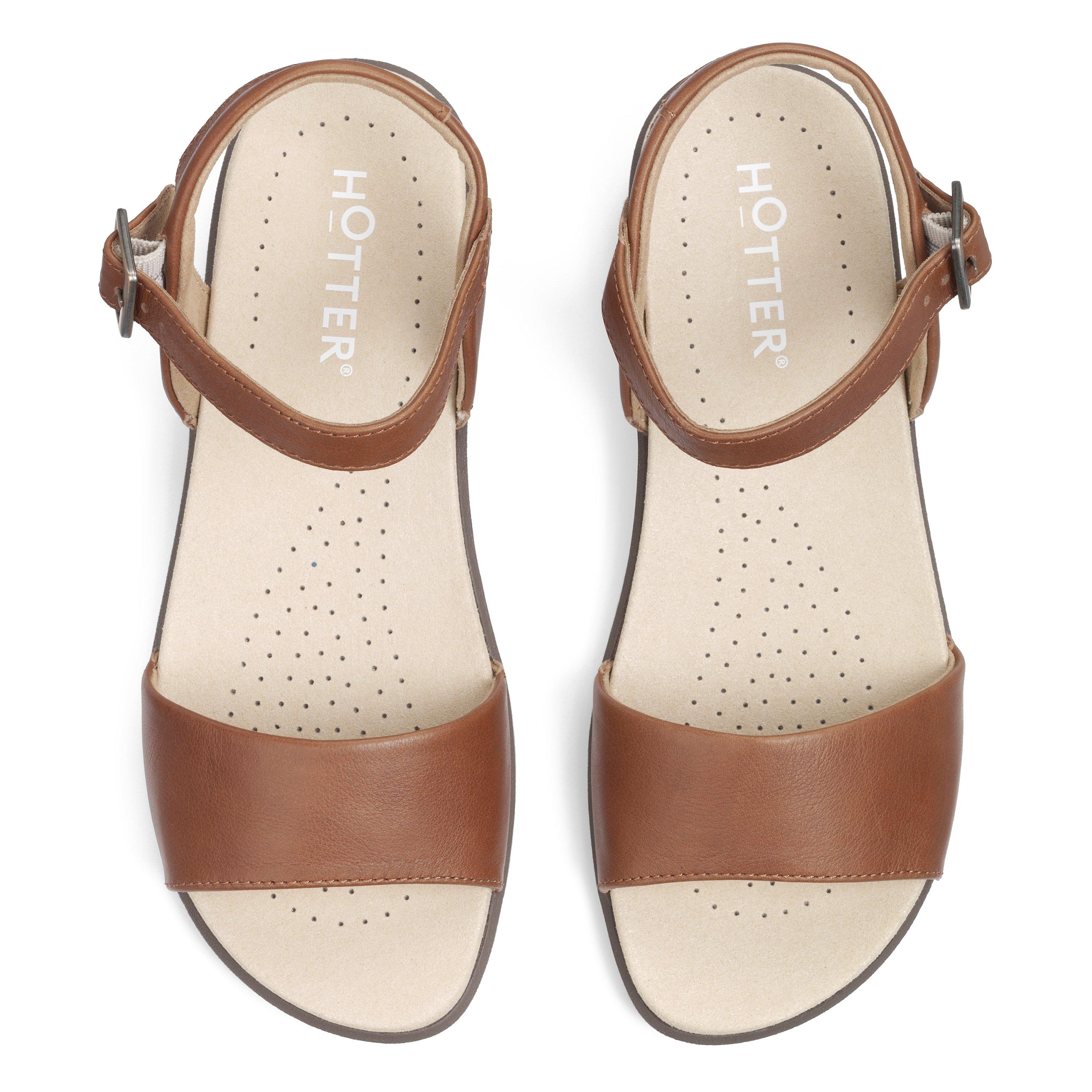 Rich Tan - Hotter - Tropic Sandals Wide Fit - 3