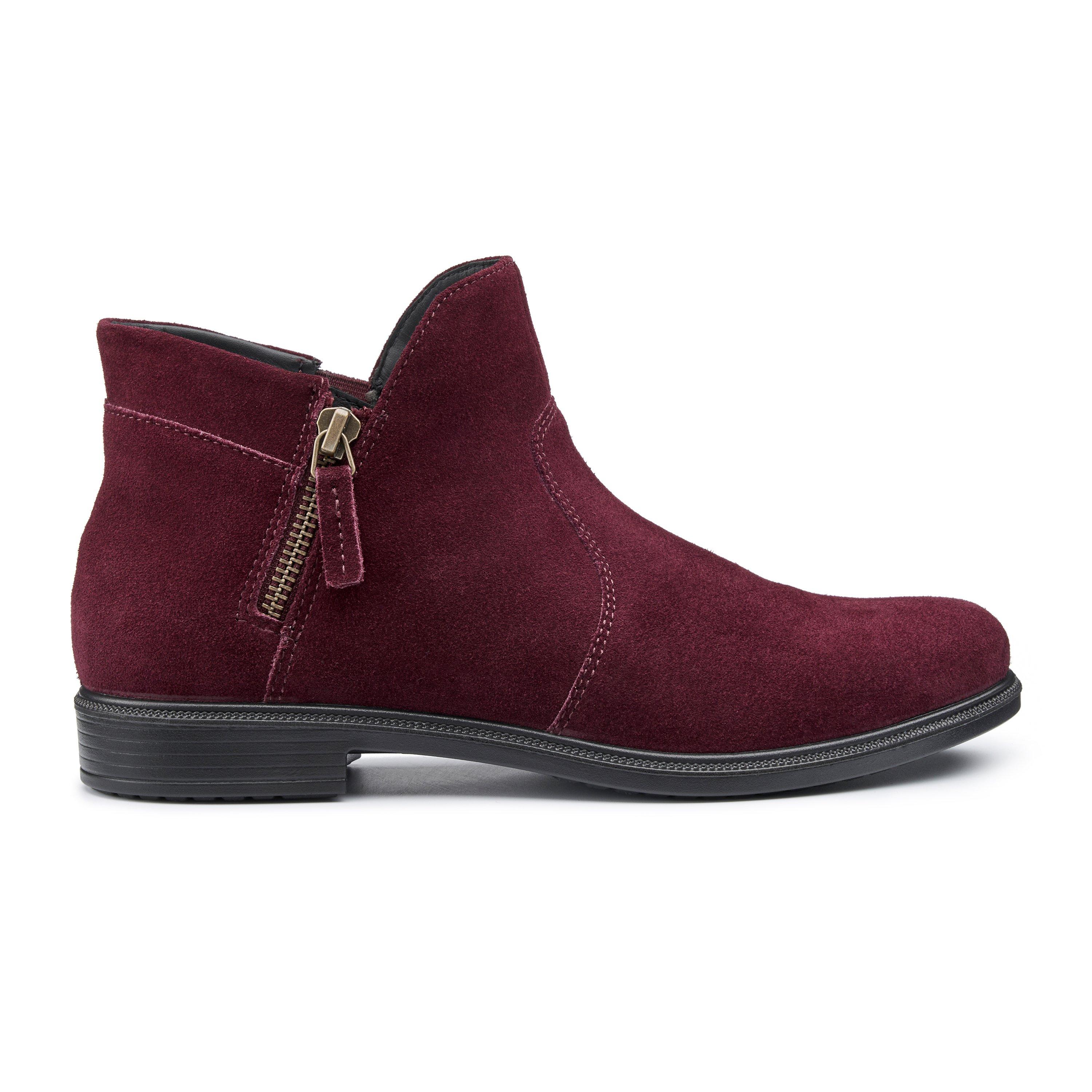 Hotter Women's Ludlow Ankle Boots - Maroon - 6.5 (40)