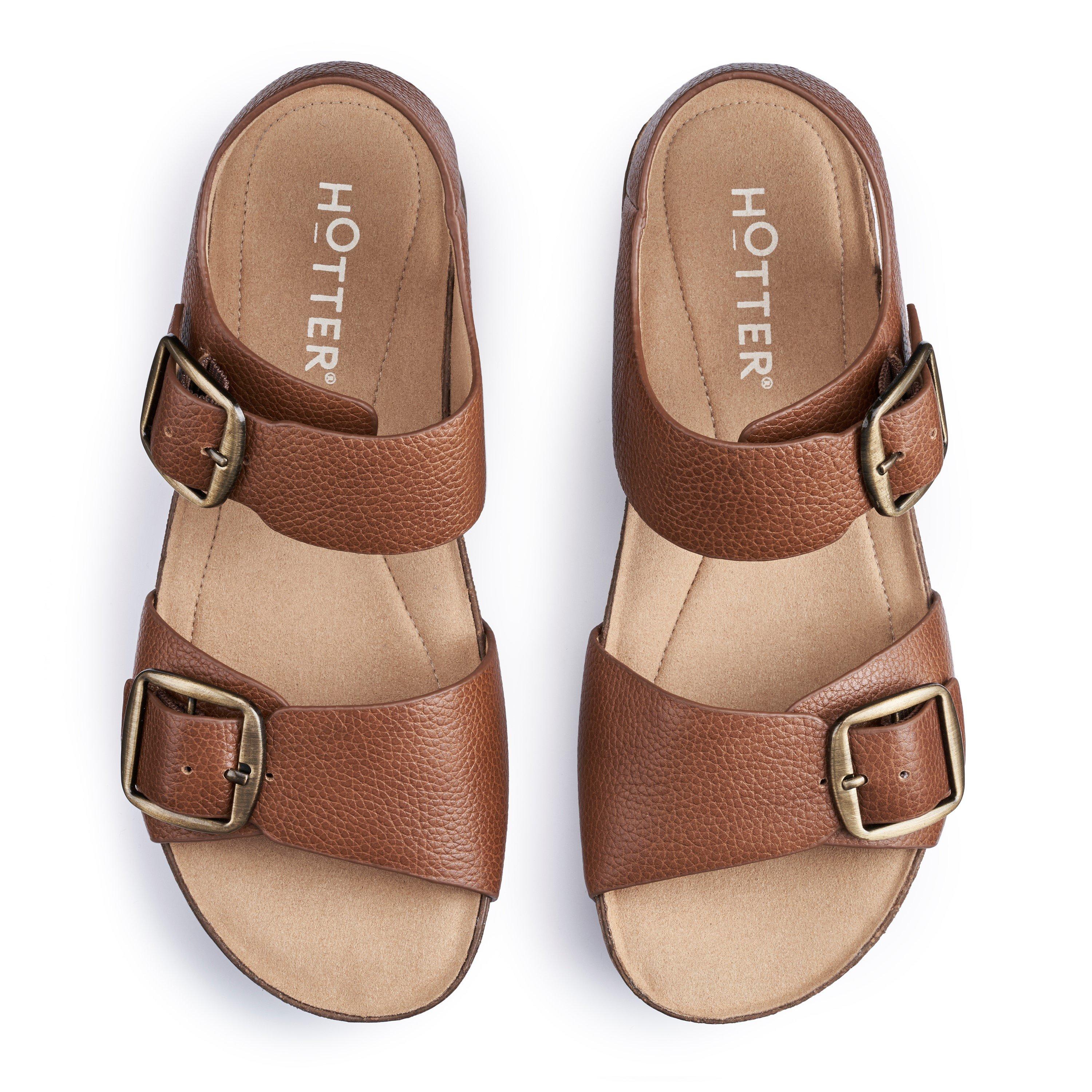 Rich Tan - Hotter - Tourist II Sandals Wide Fit - 3