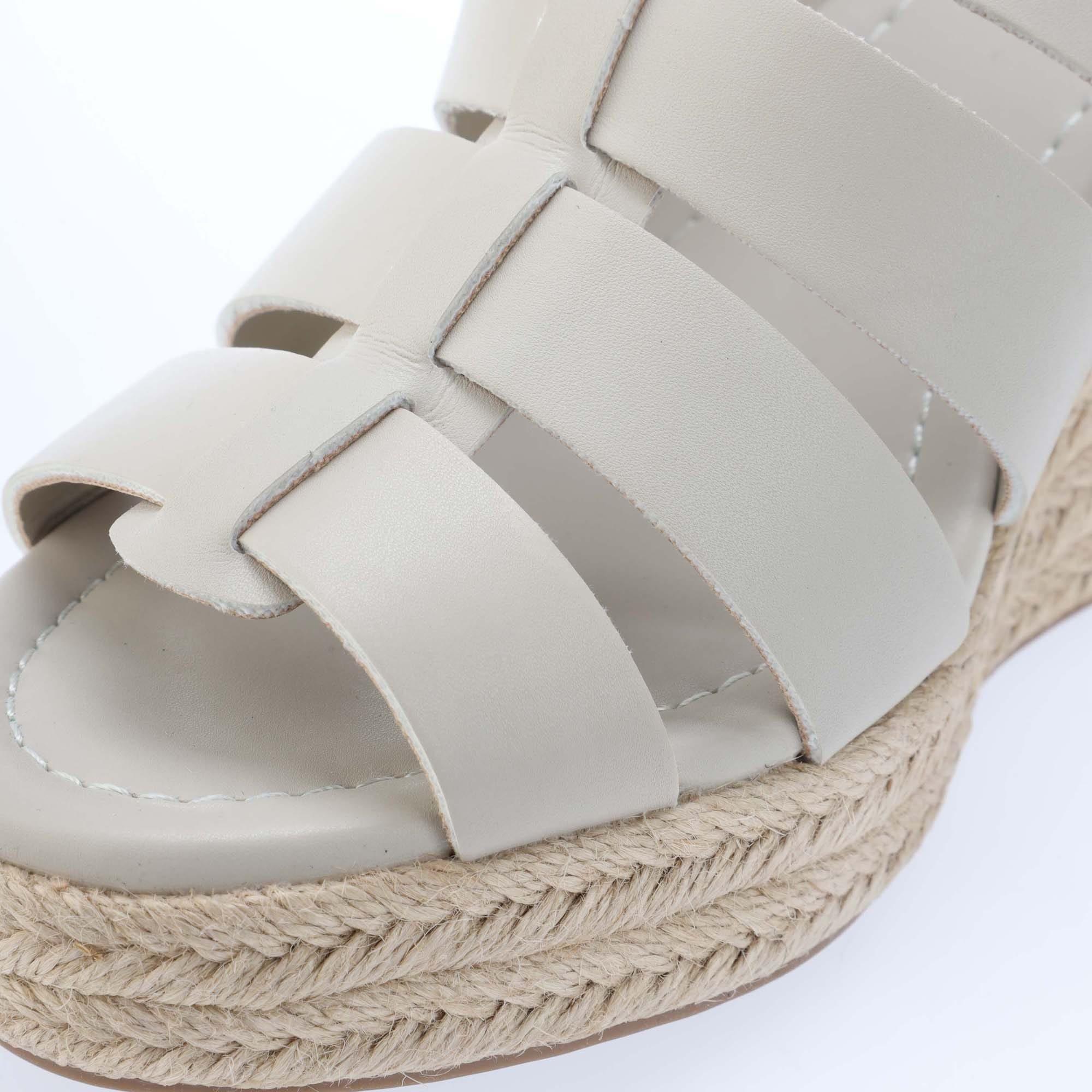 White - DKNY - Cintera Wedge Sandals - 7