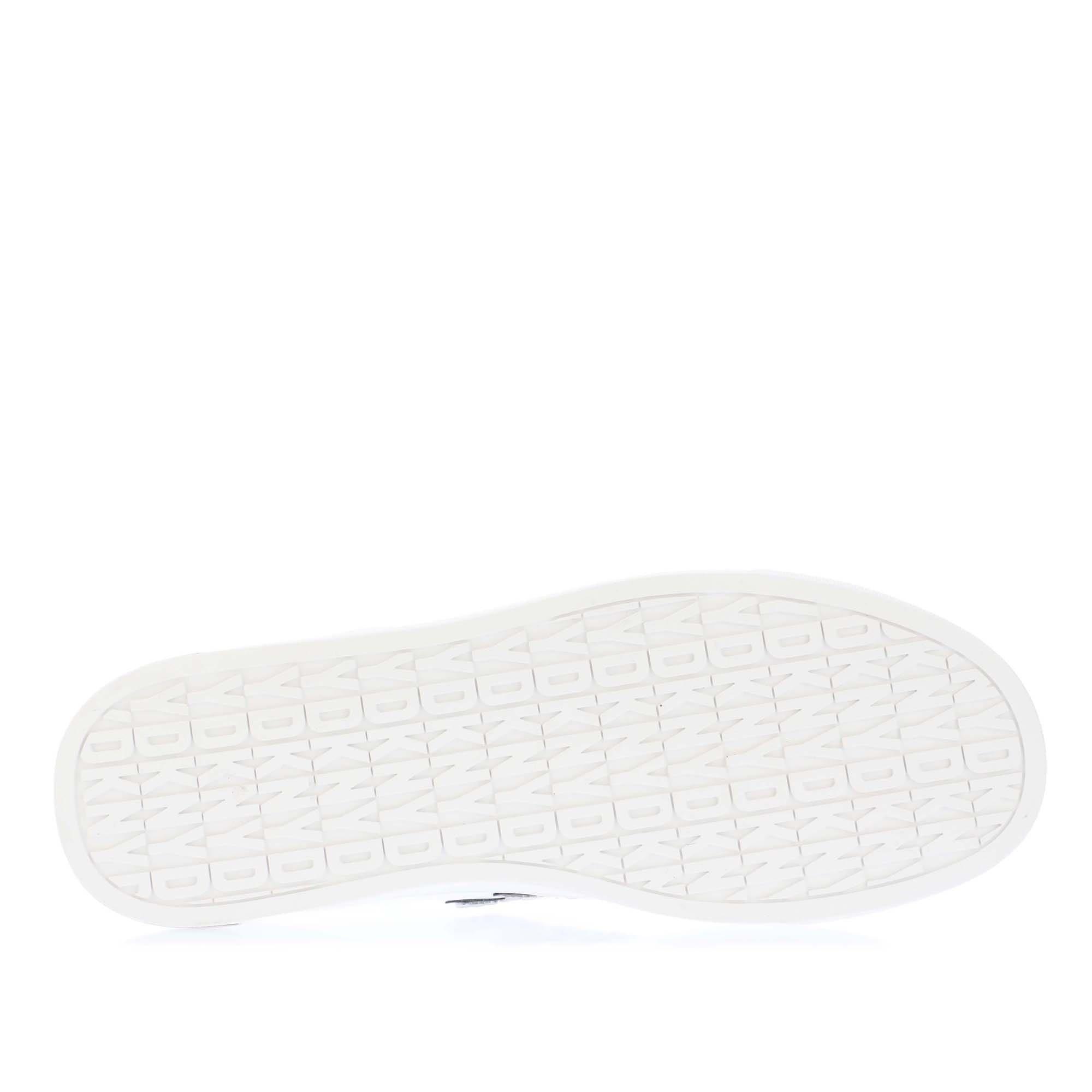 White Silver - DKNY - Abeni Lace Up Trainers - 4