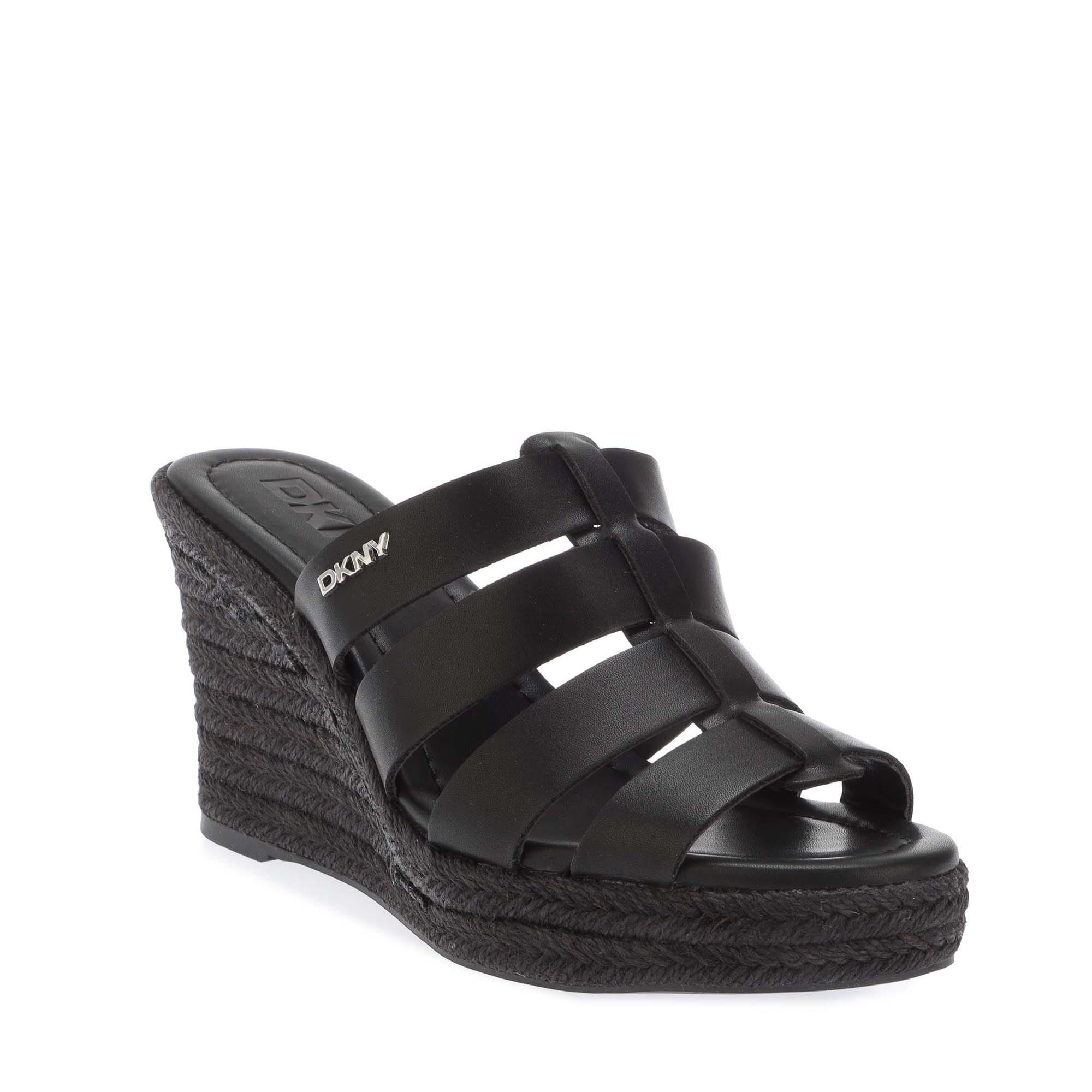 Black - DKNY - Cintera Wedge Sandals - 2