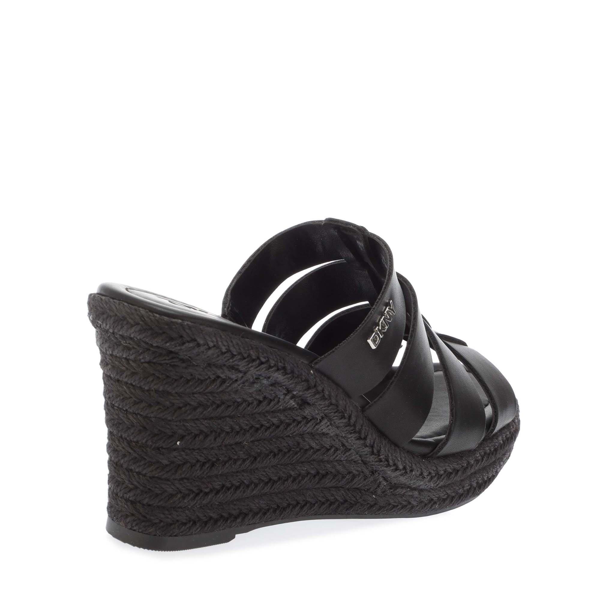 Black - DKNY - Cintera Wedge Sandals - 3