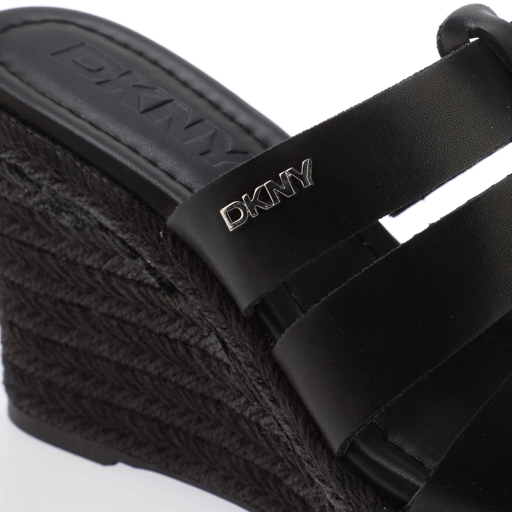 Black - DKNY - Cintera Wedge Sandals - 5