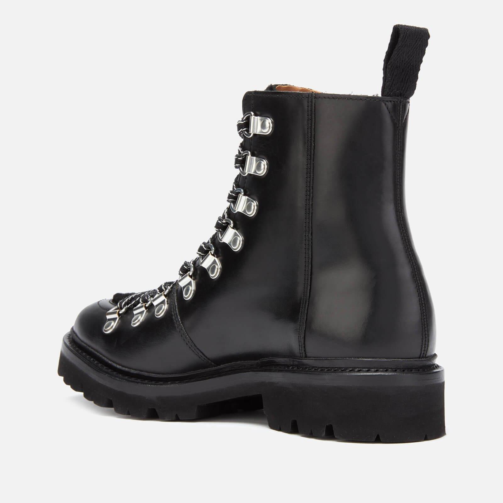 Black - Grenson - Nanette Leather/Shearling Hiking Style Boots - 2