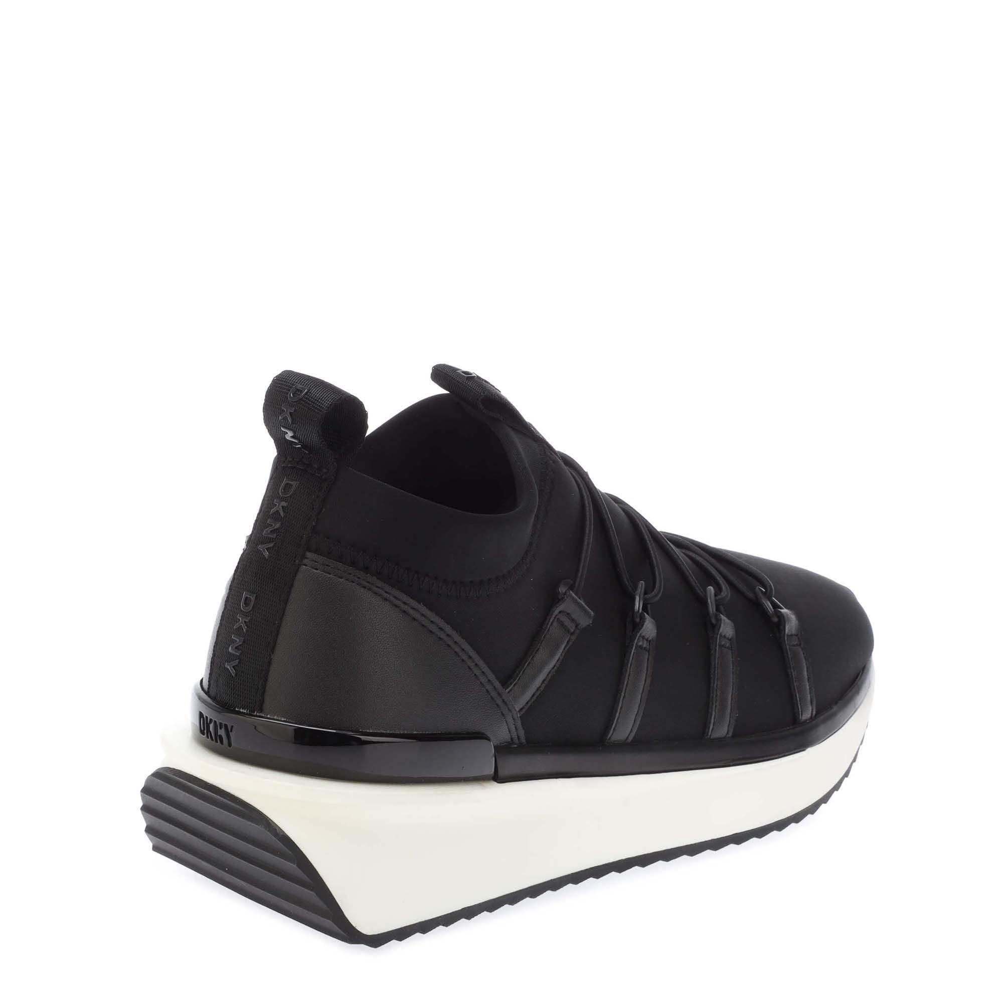 Black - DKNY - Aiza Slip On Trainers - 3