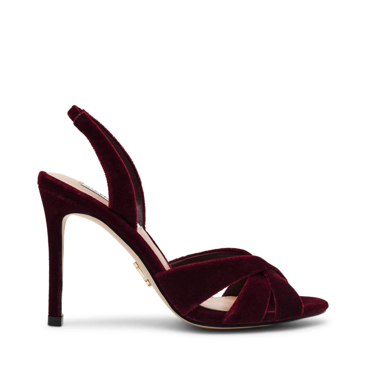 Burgundy - Steve Madden - Trophies High Heel Stiletto Sandal - 1