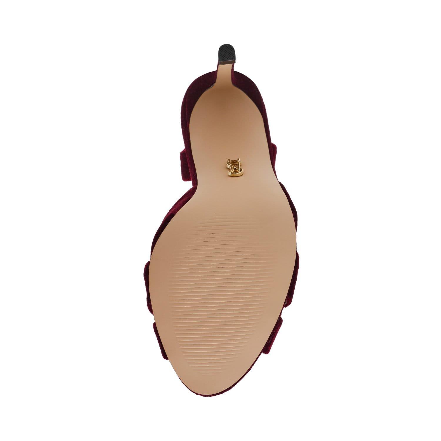 Burgundy - Steve Madden - Trophies High Heel Stiletto Sandal - 6