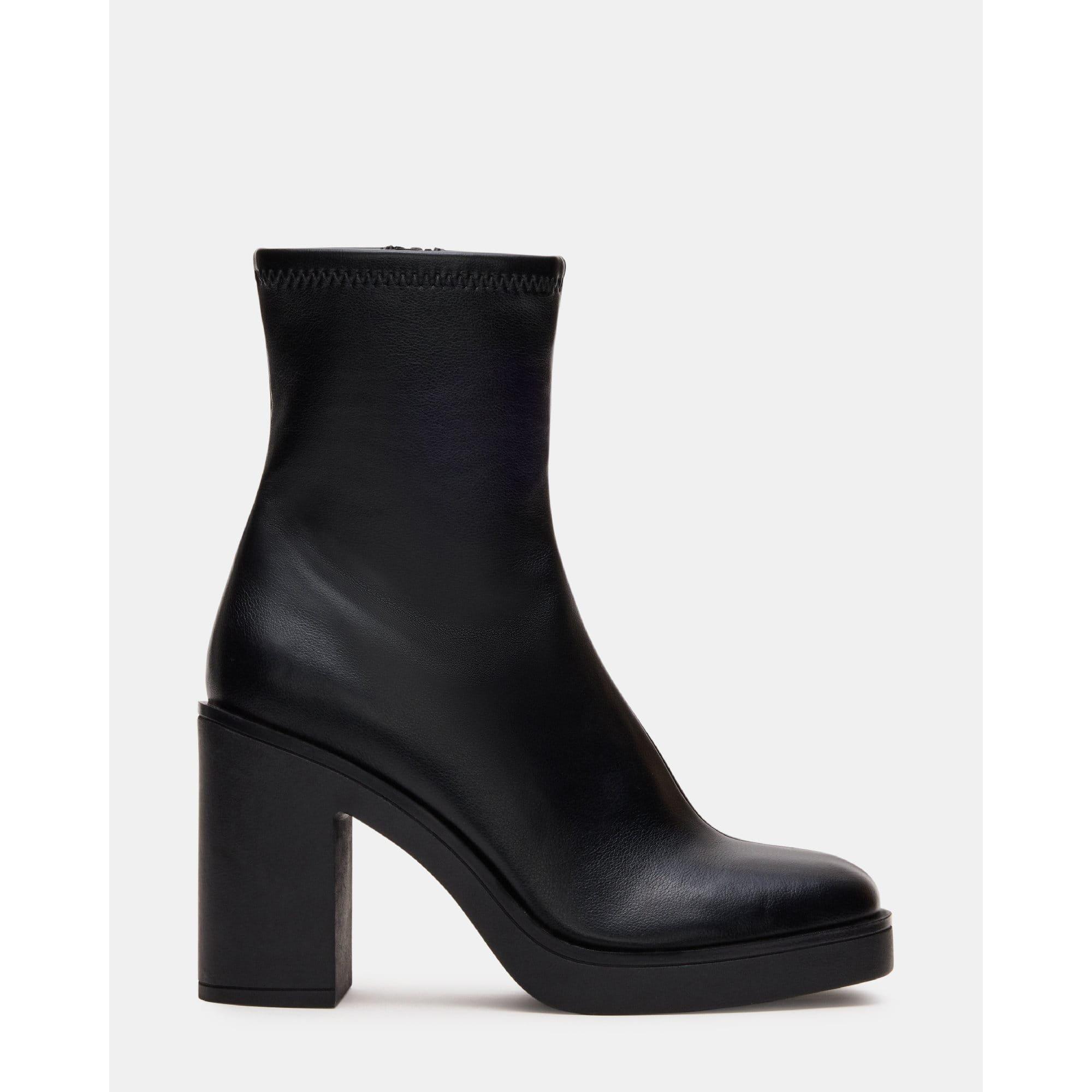 Black - Steve Madden - Mesmerize Block Heel Boot - 1