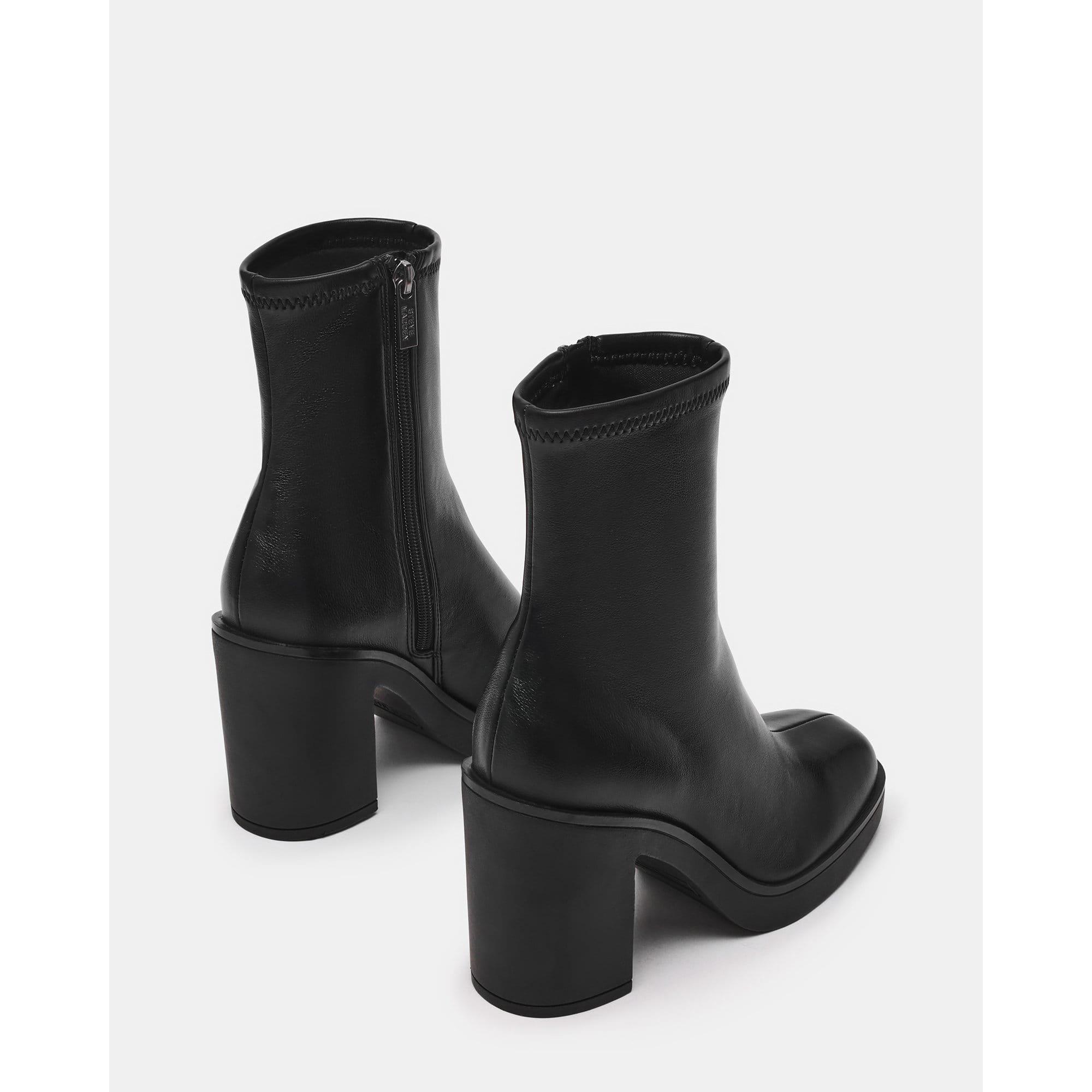 Black - Steve Madden - Mesmerize Block Heel Boot - 2