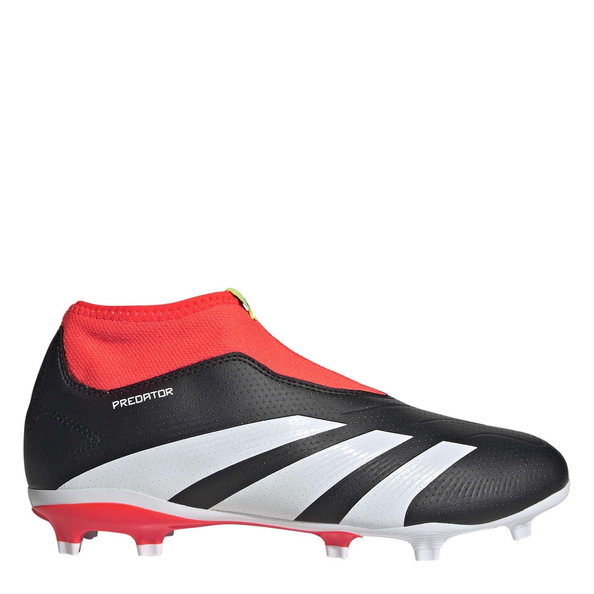 Black-White - adidas - Predator League Laceless FG Football Boots - 1