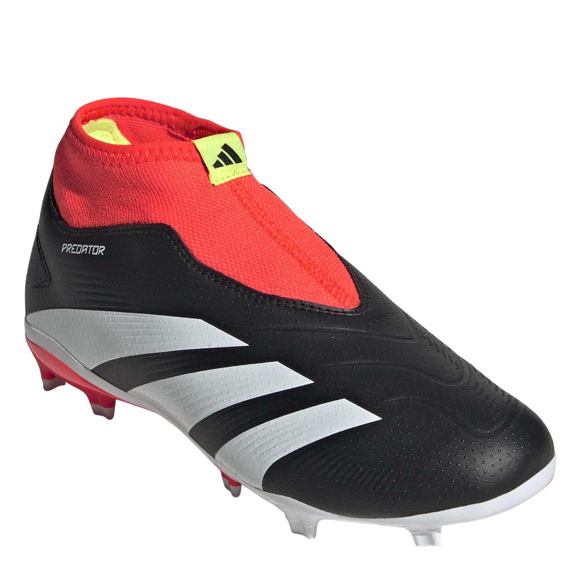 Black-White - adidas - Predator League Laceless FG Football Boots - 3