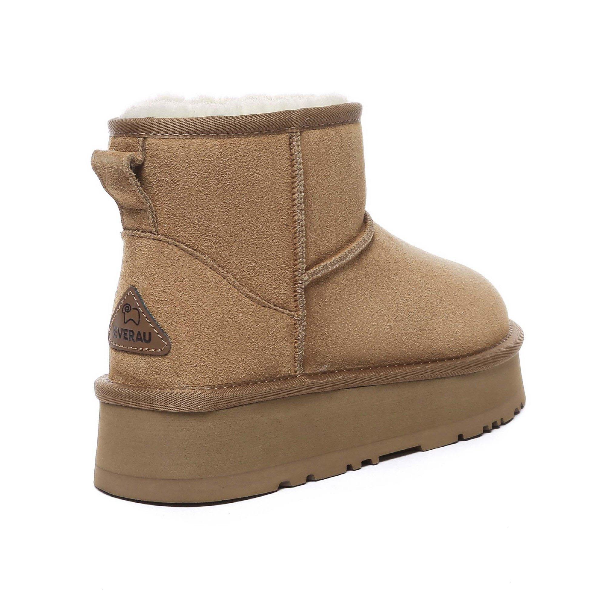 Chestnut - EverAu - Dusky Mini Classic Platform Boots - 2