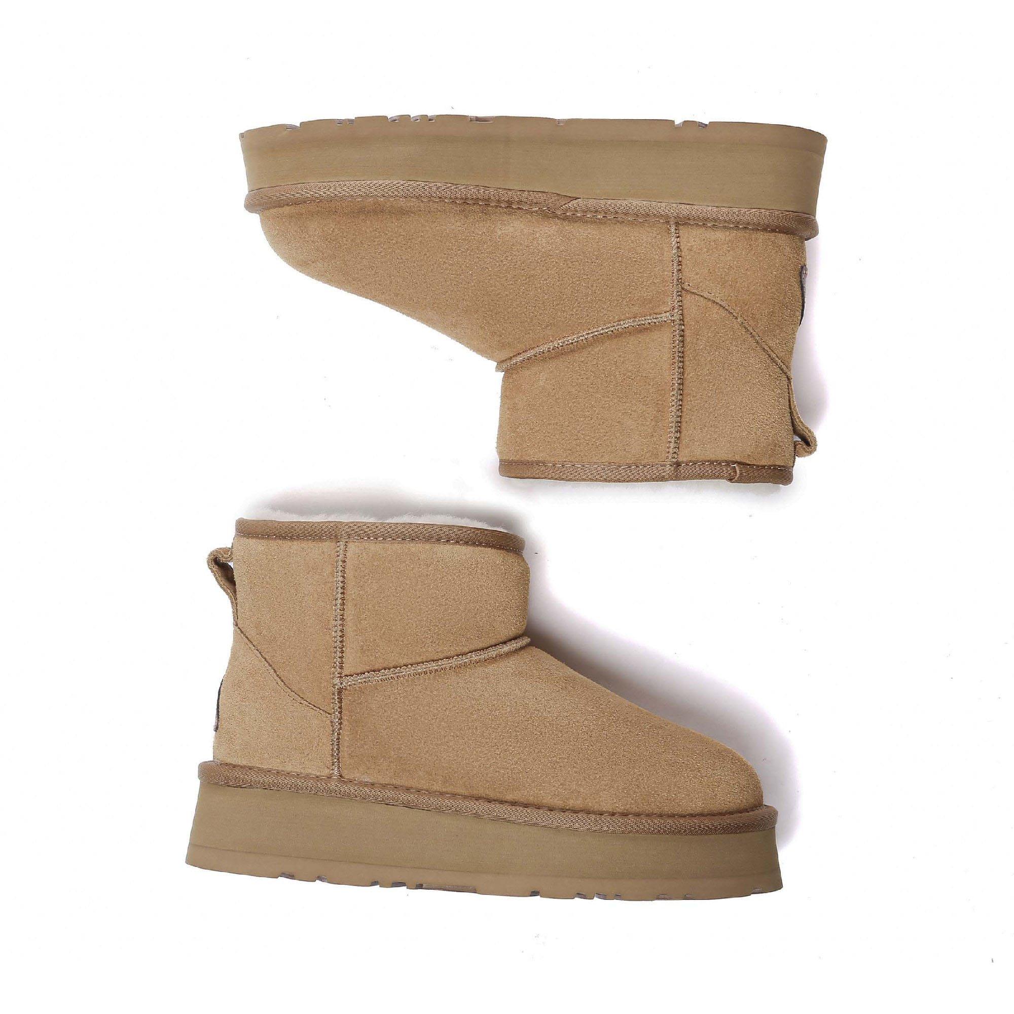 Chestnut - EverAu - Dusky Mini Classic Platform Boots - 7