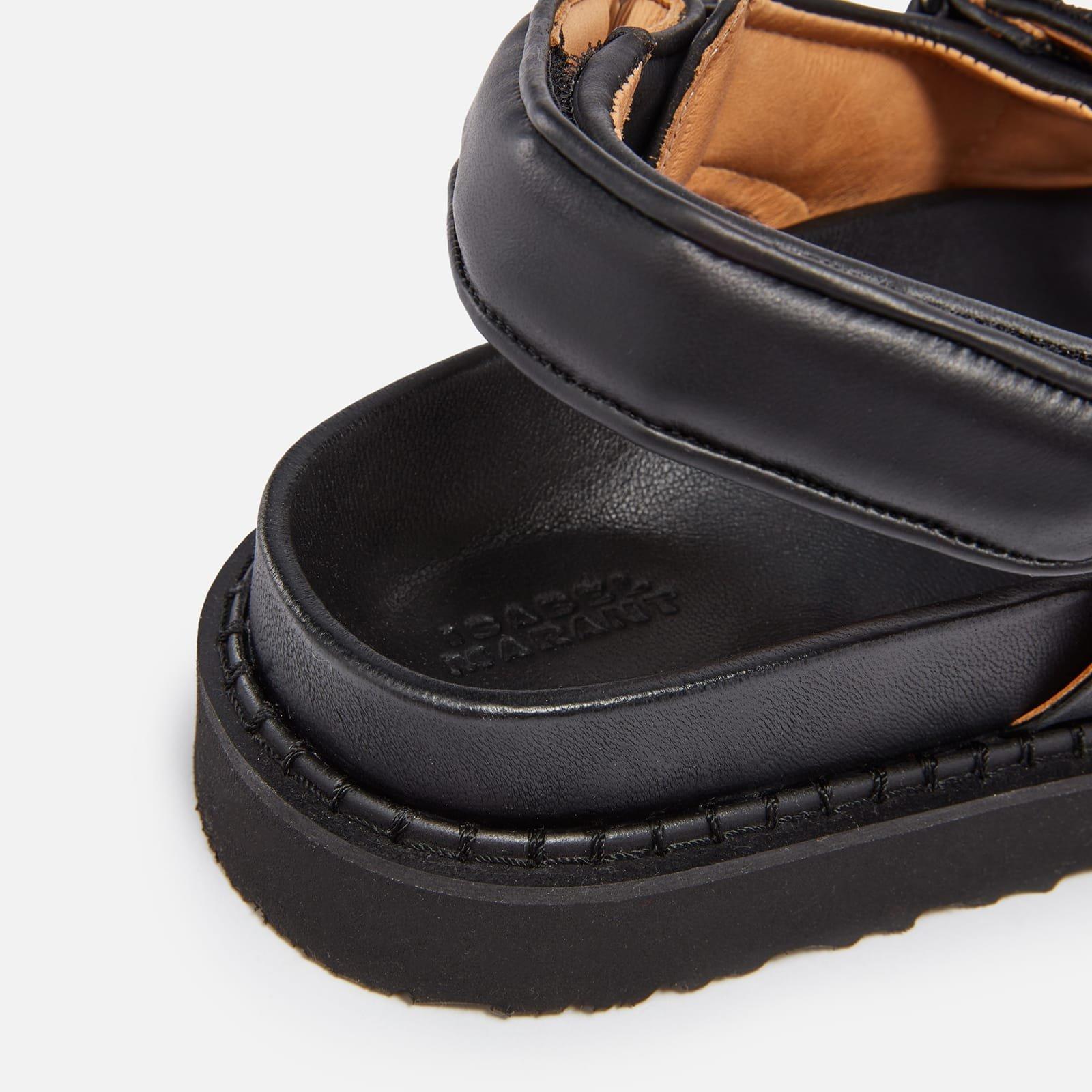Black - Isabel Marant - Madee Leather Sandals - 4