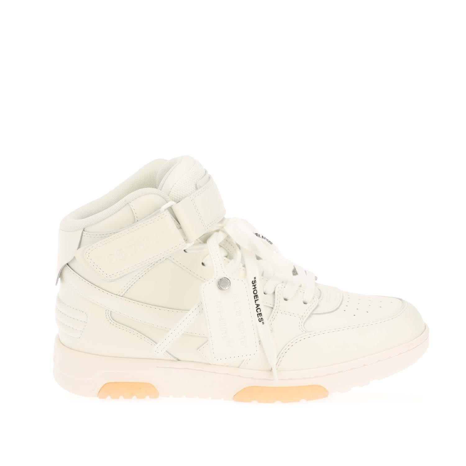White - Off White - Out of Office Mid Top Trainers - 1