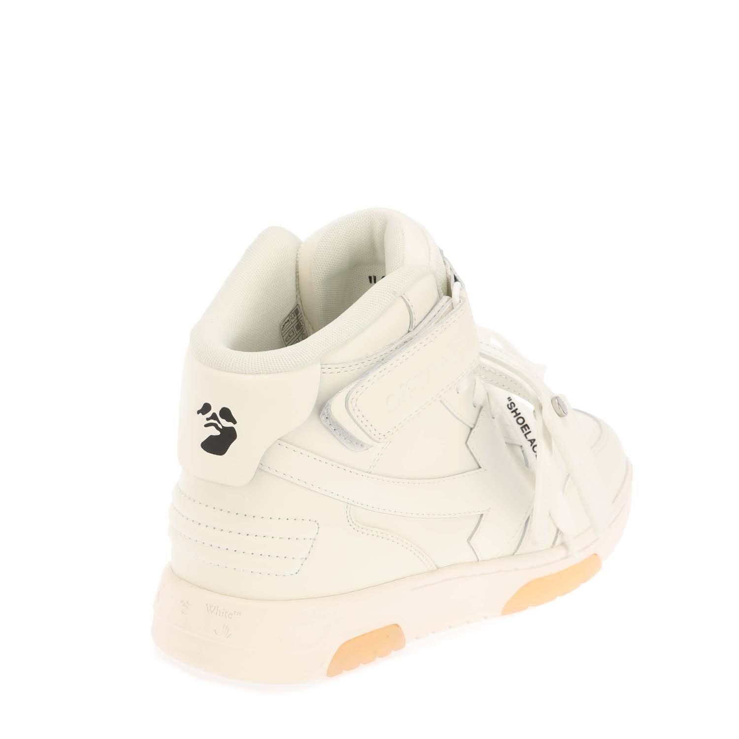 White - Off White - Out of Office Mid Top Trainers - 3