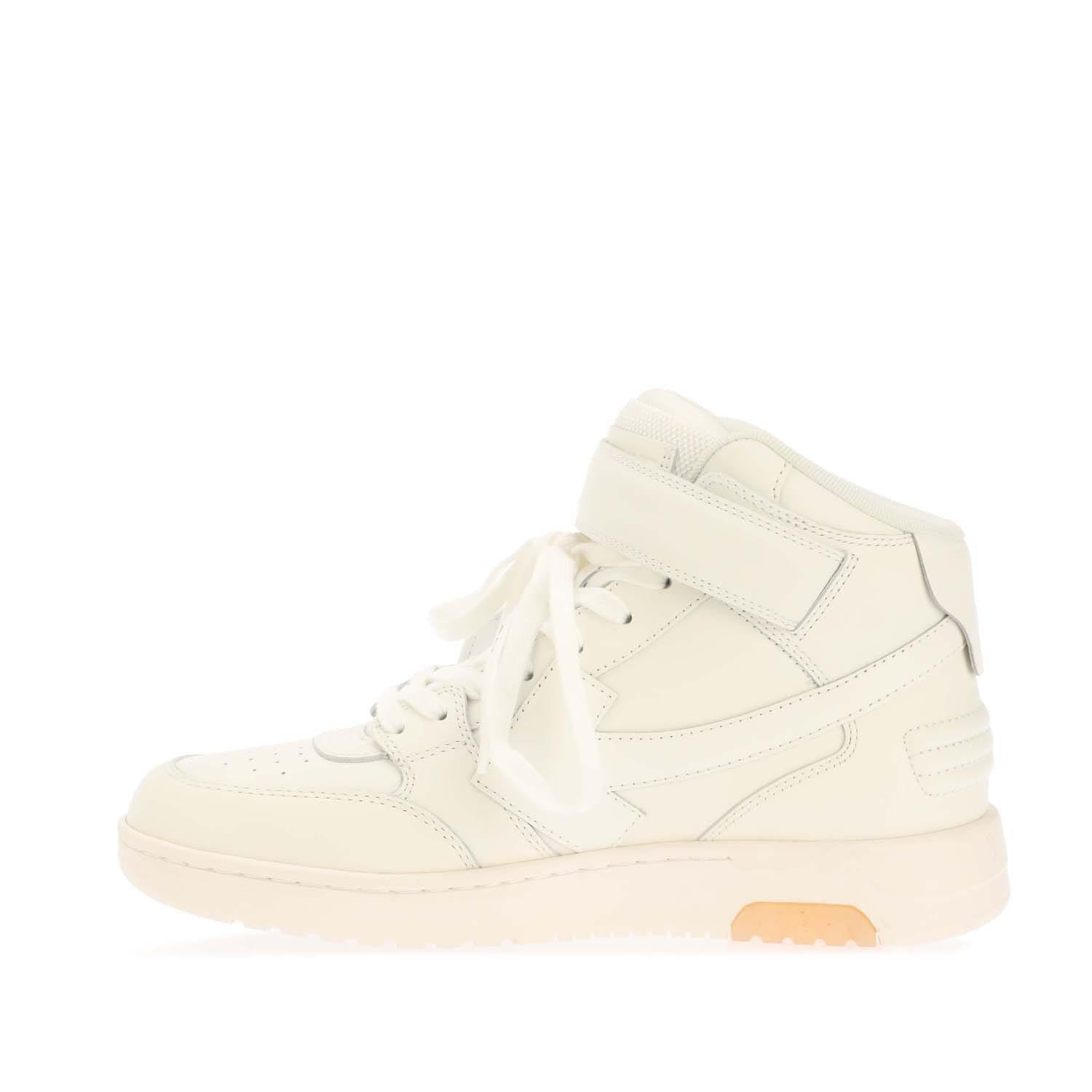 White - Off White - Out of Office Mid Top Trainers - 4