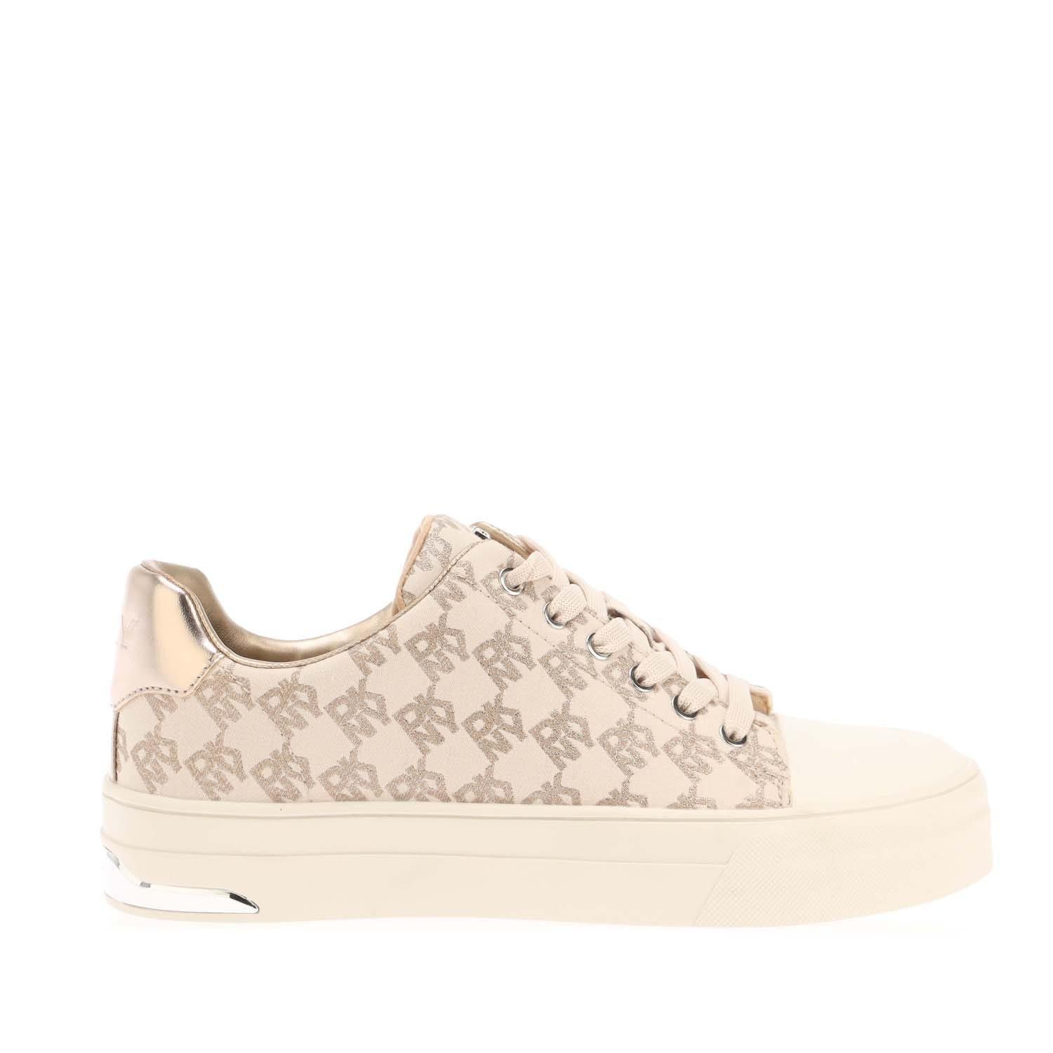 White - DKNY - York Lace Up Trainers - 1