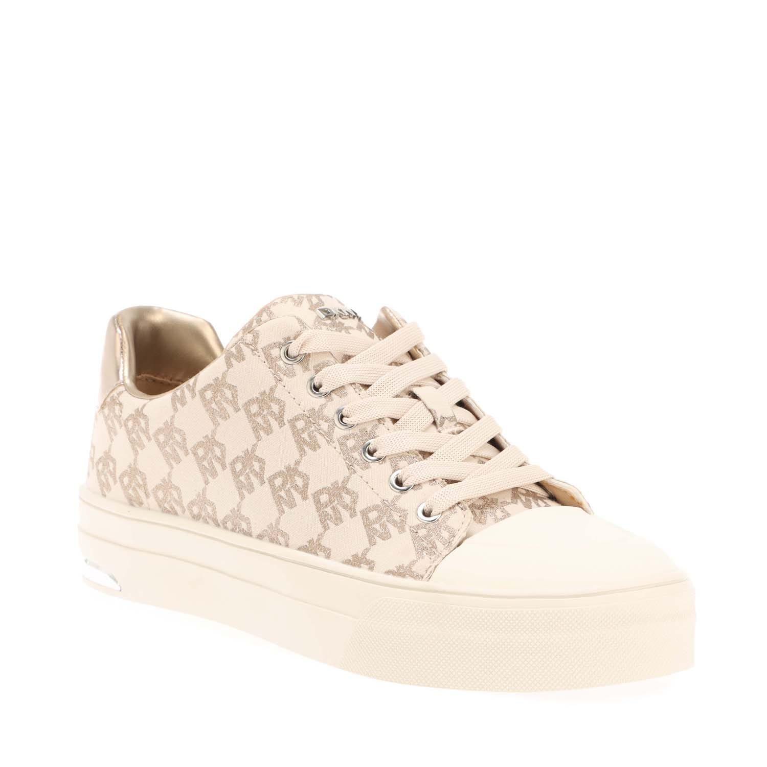 White - DKNY - York Lace Up Trainers - 2