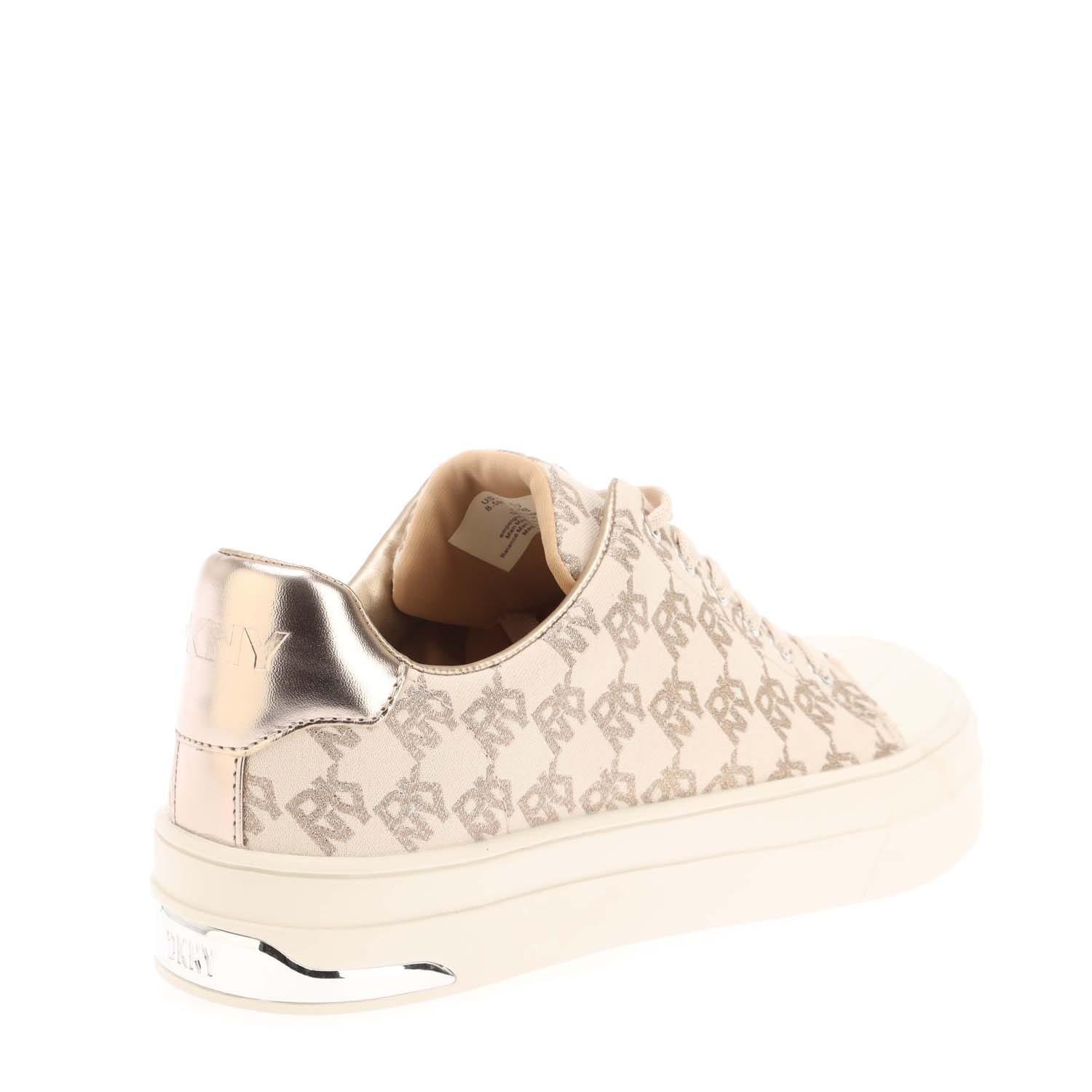 White - DKNY - York Lace Up Trainers - 3