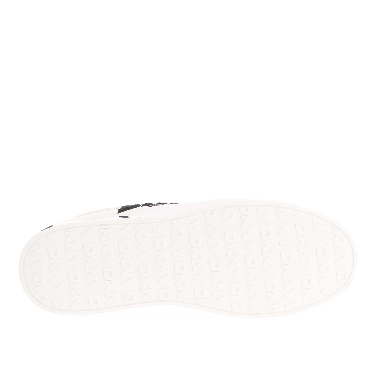 White - DKNY - Maben Varsity  Lace Up Trainers - 4