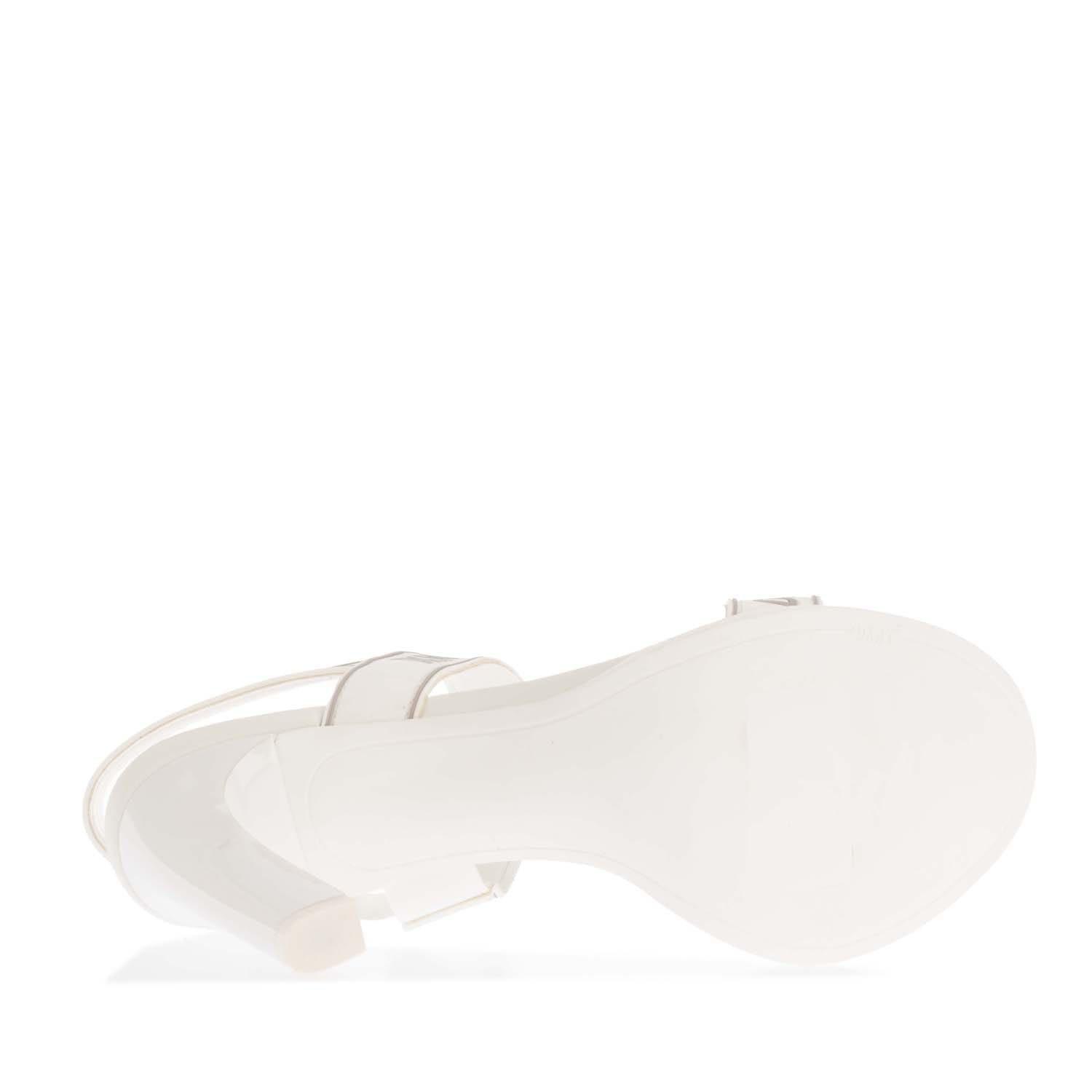 White Silver - DKNY - Balder Slingback Open Toe Heel Sandals - 4