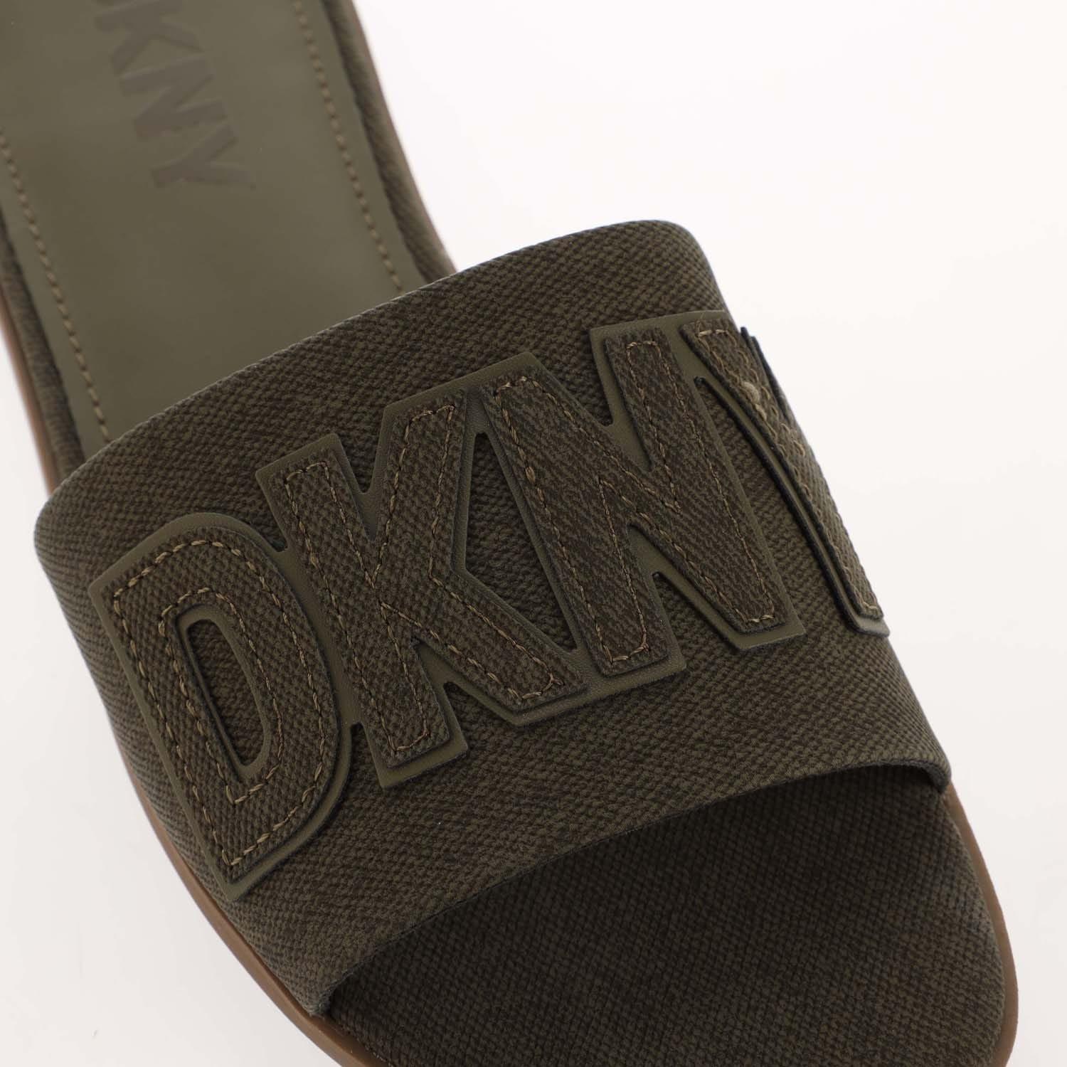 Green - DKNY - Willow Flat Sliders - 5