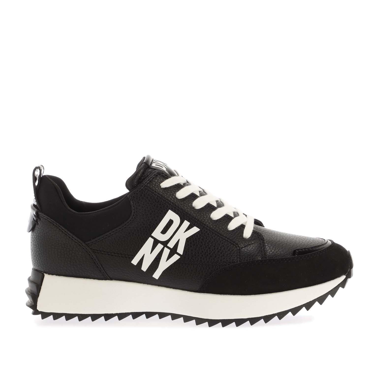 Black-White - DKNY - Nivens Lace Up Trainers - 1