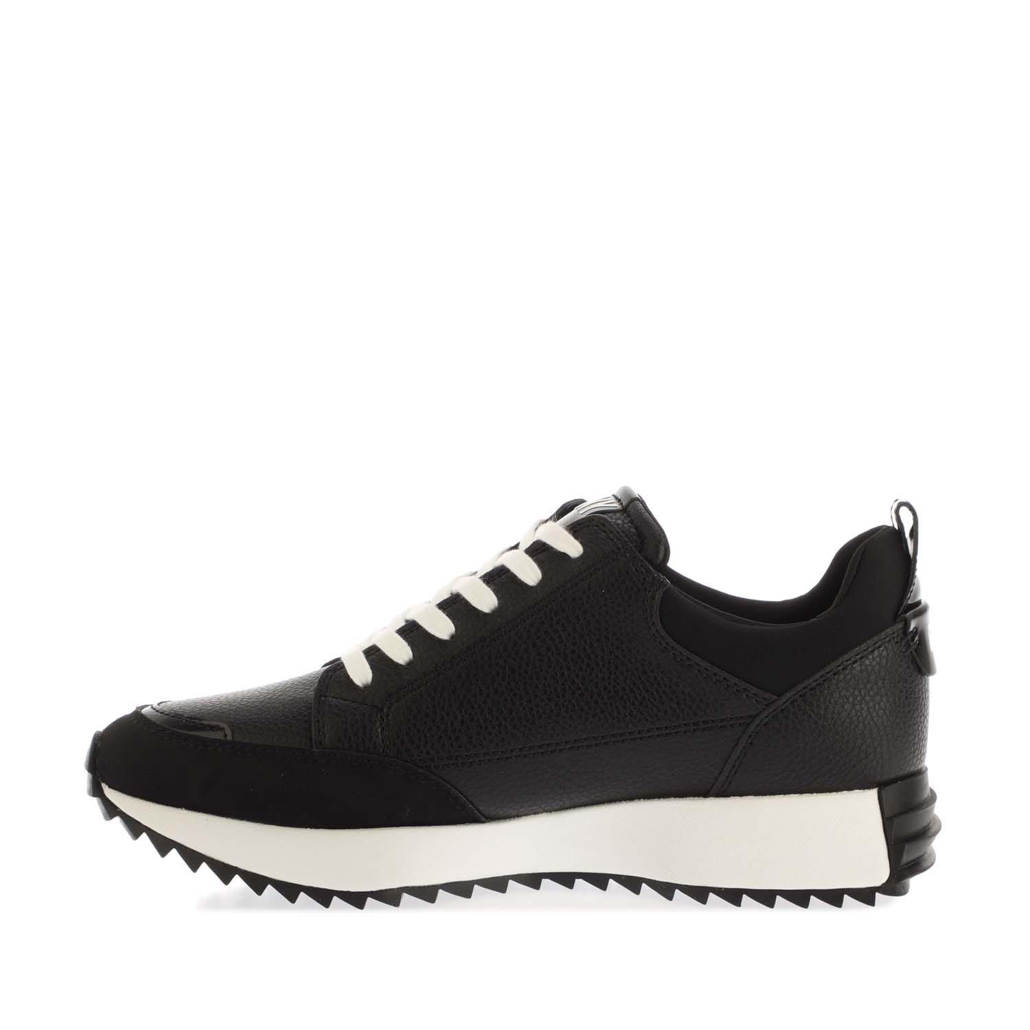 Black-White - DKNY - Nivens Lace Up Trainers - 5