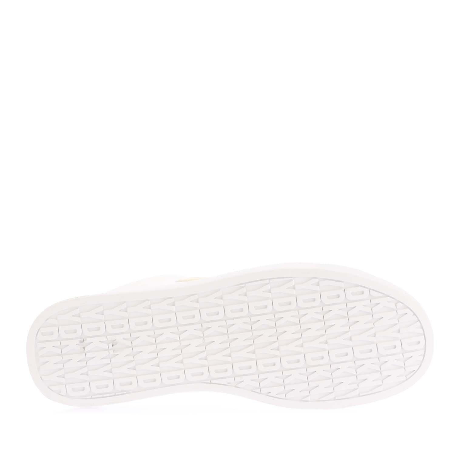 White - DKNY - Abeni Lace Up Trainers - 5