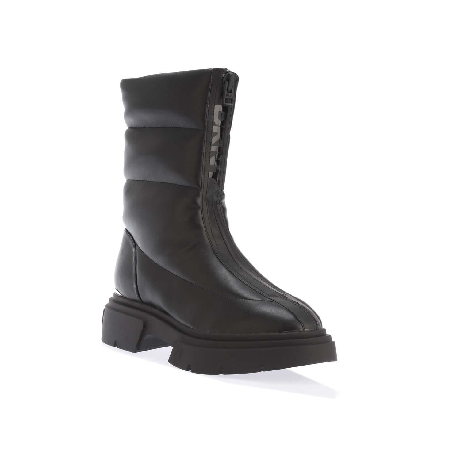 Black - DKNY - Fiza Zip Up Winter Boots - 2