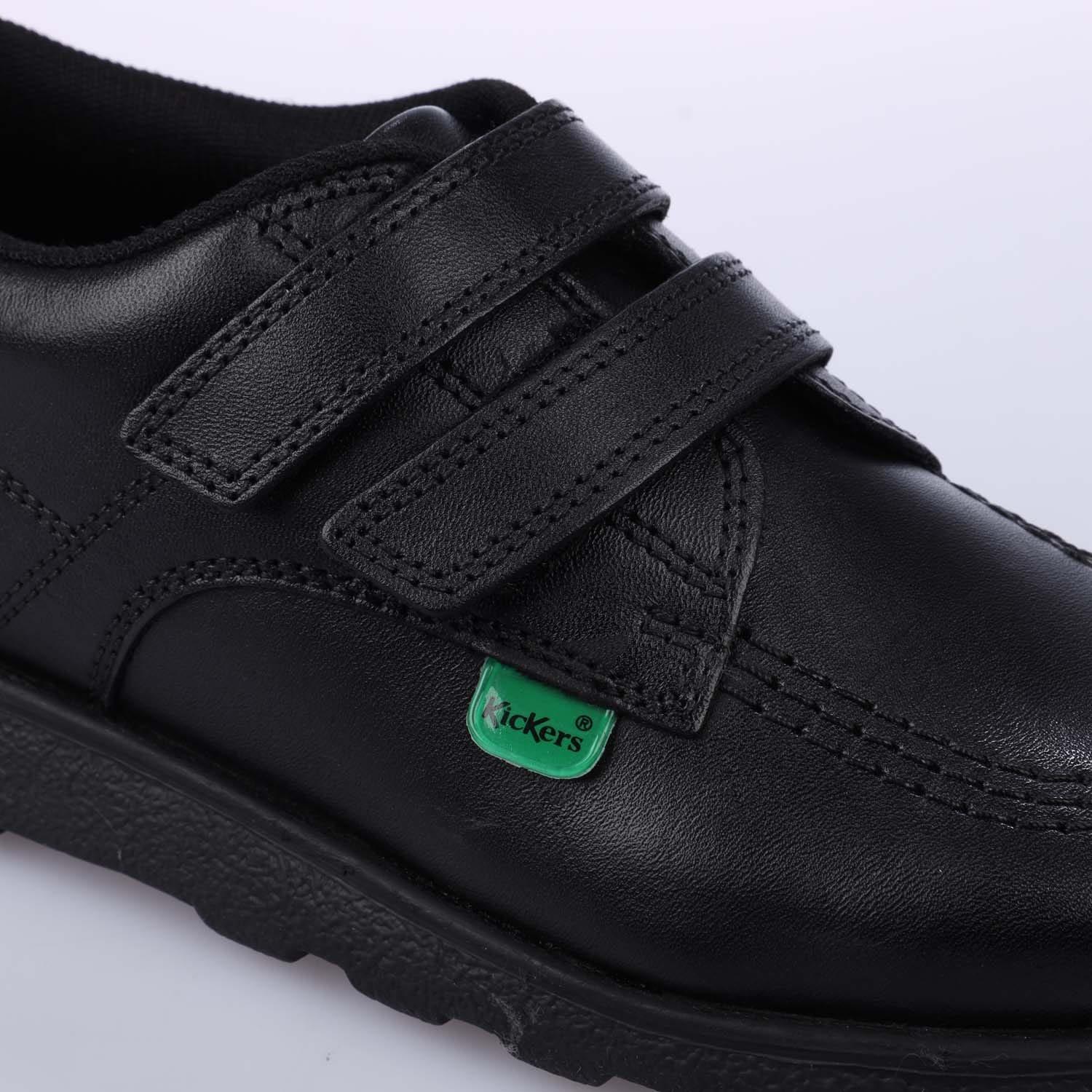 Black - Kickers - Fragma Lo Strap Leather Shoes - 5