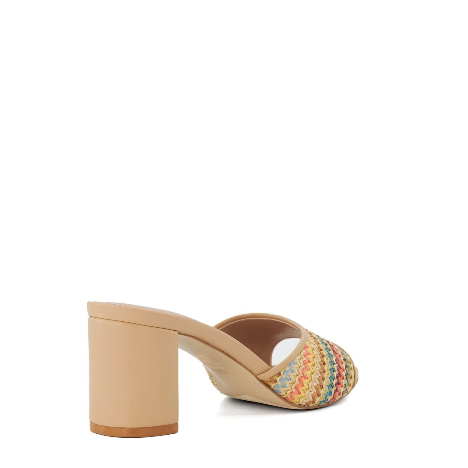 Multi Colour - Dune London - Multicolour Rainbow Crochet Mule Sandals - 3