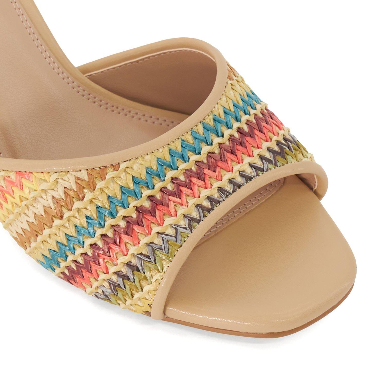 Multi Colour - Dune London - Multicolour Rainbow Crochet Mule Sandals - 4