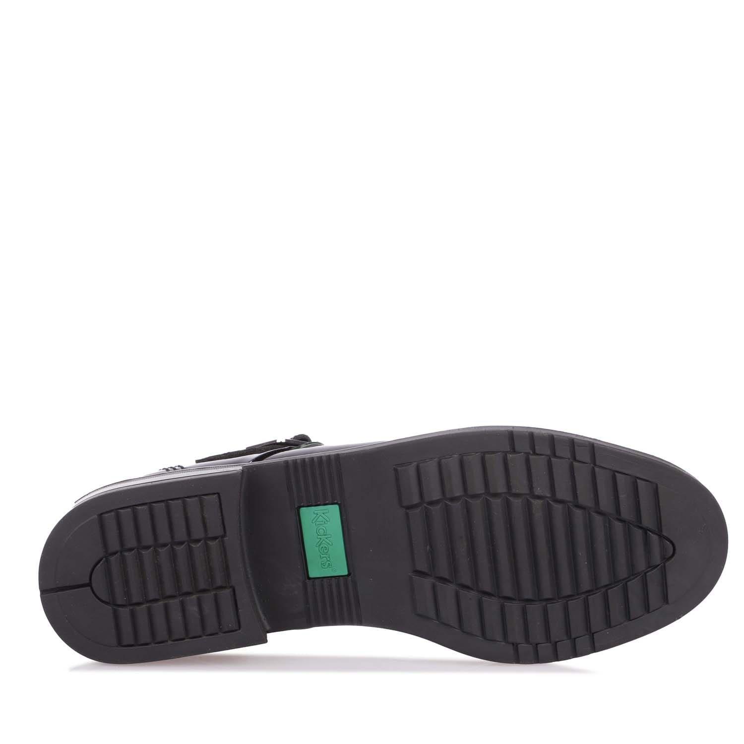 Black - Kickers - Lach T-Bar Patent Shoe - 4