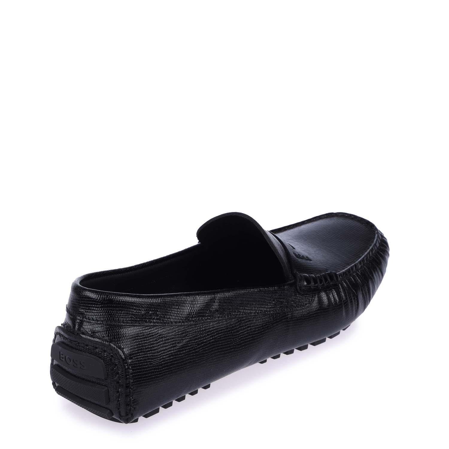 Black - Boss - Driver Moccasin Shoes - 3