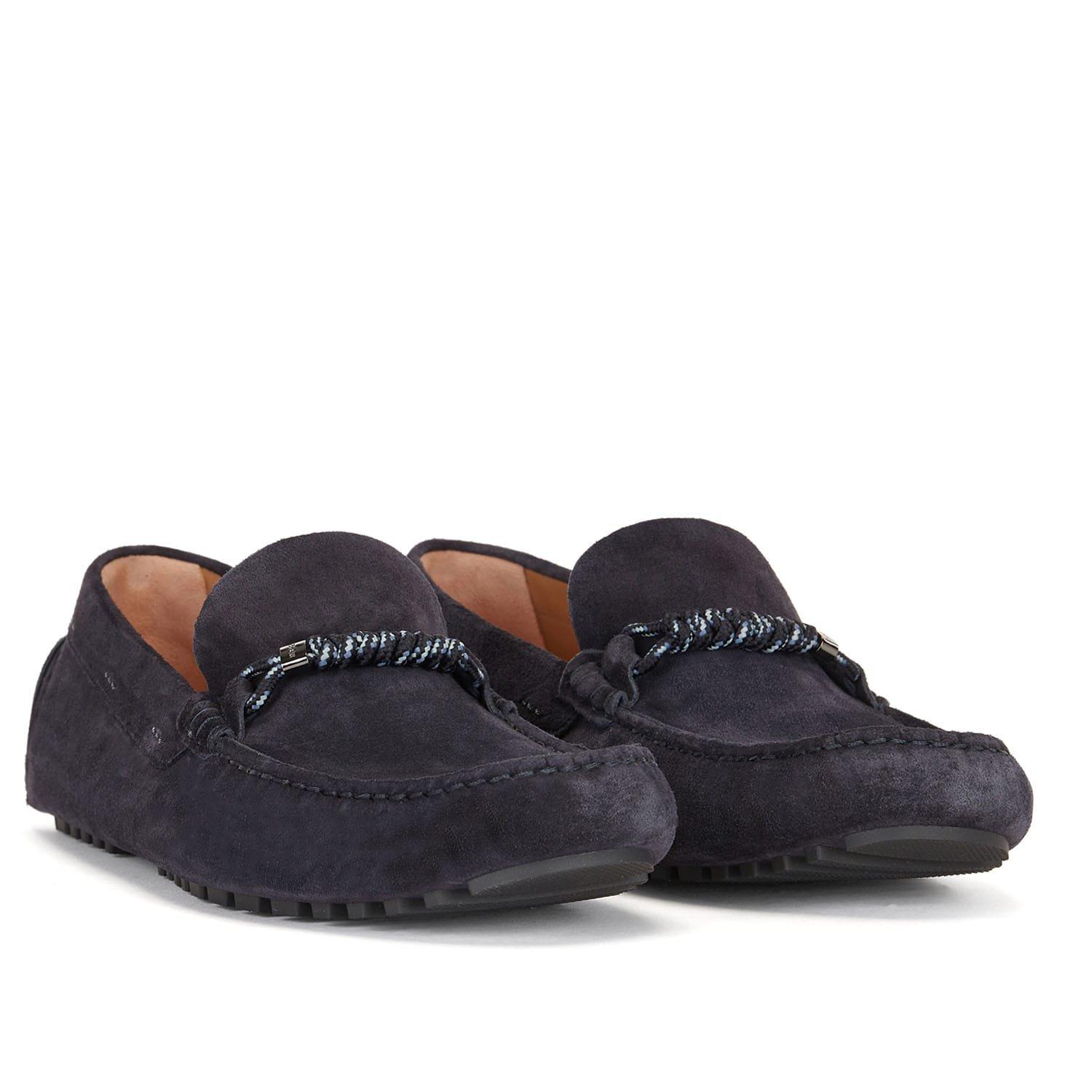 Dark Blue - Boss - Driver Moccasin Shoes - 2